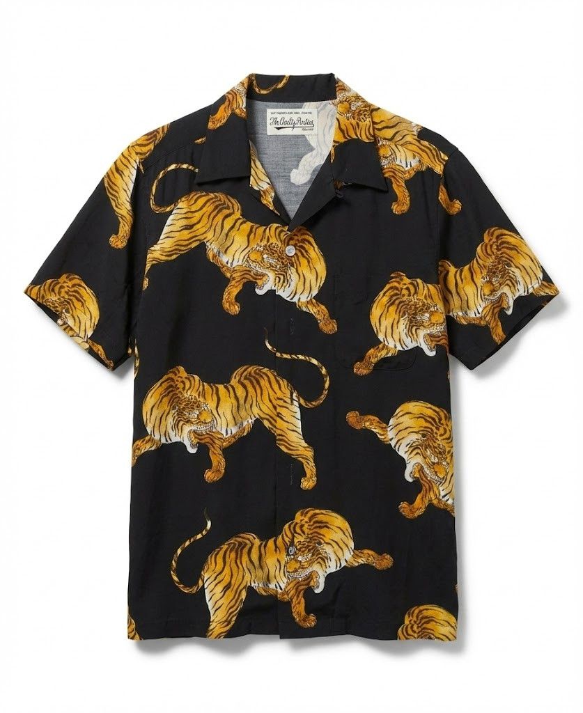 Wacko Maria The Guilty Parties tiger rayon buttonup Size US S / EU 44-46 / 1 - 1 Thumbnail