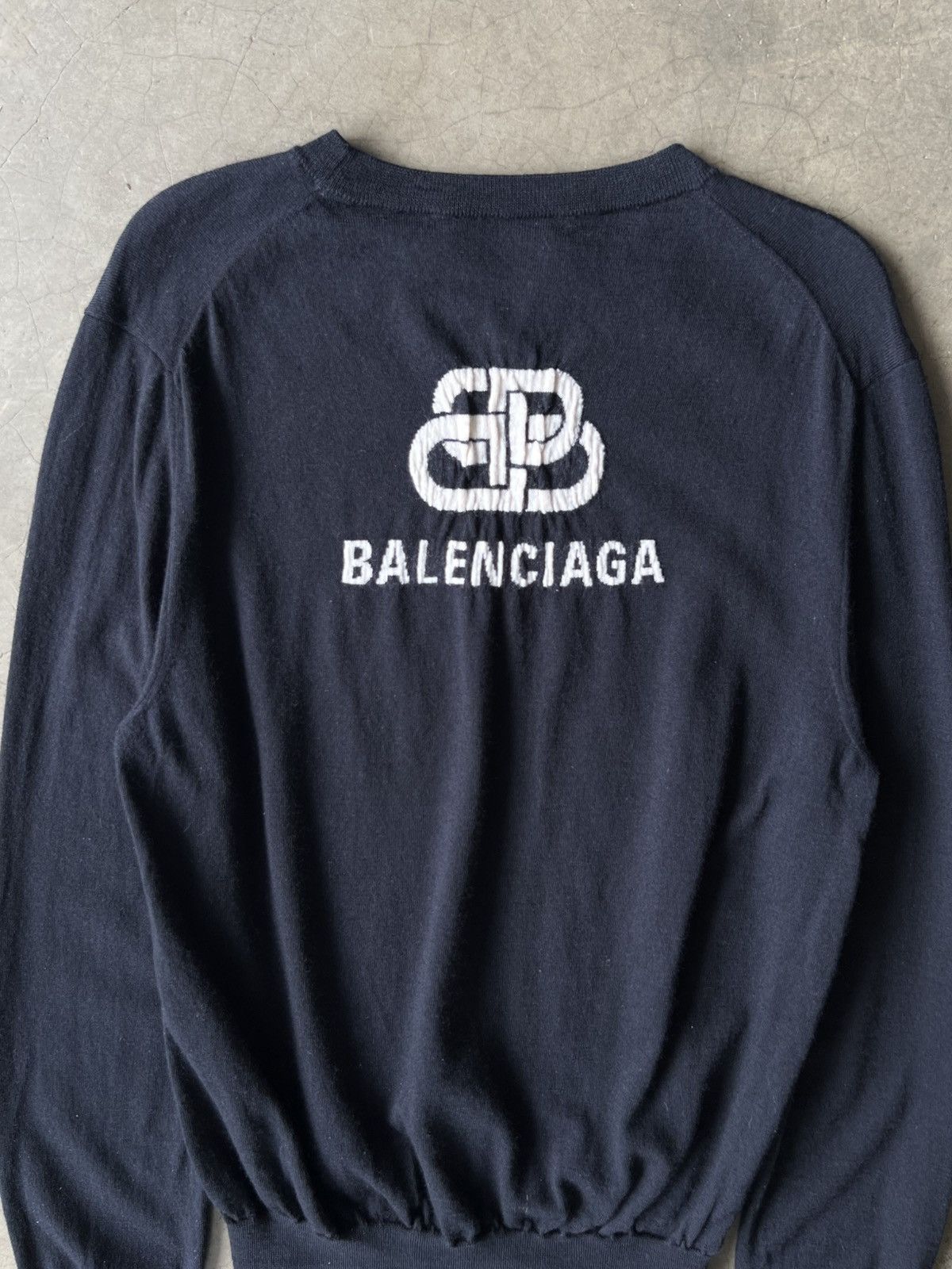 Balenciaga Balenciaga - Interlocking Logo Wool Pullover Sweater Size US S / EU 44-46 / 1 - 3 Thumbnail