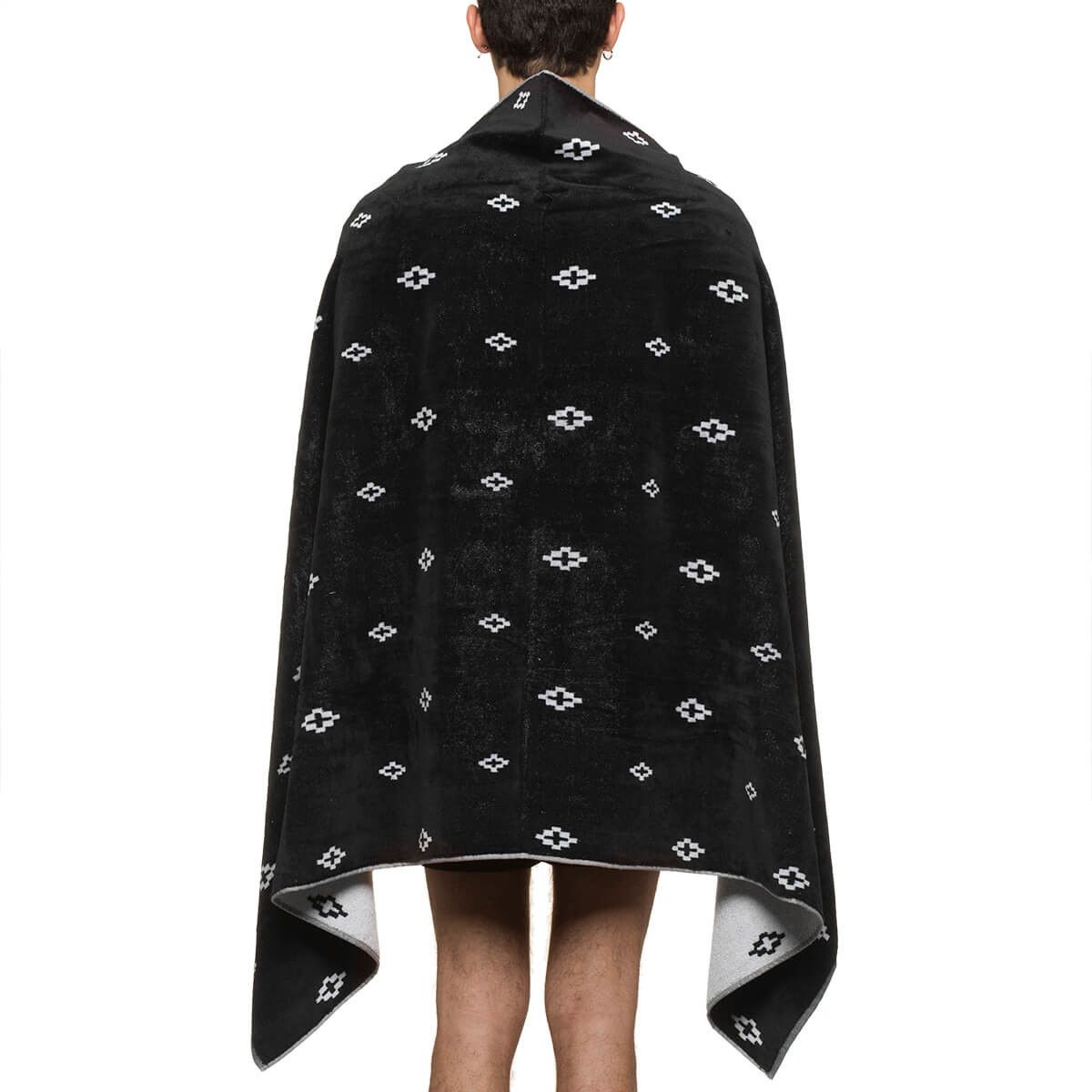 Marcelo Burlon MARCELO BURLON BLACK ALL OVER LOGO CROSS TOWEL Size ONE SIZE - 2 Thumbnail