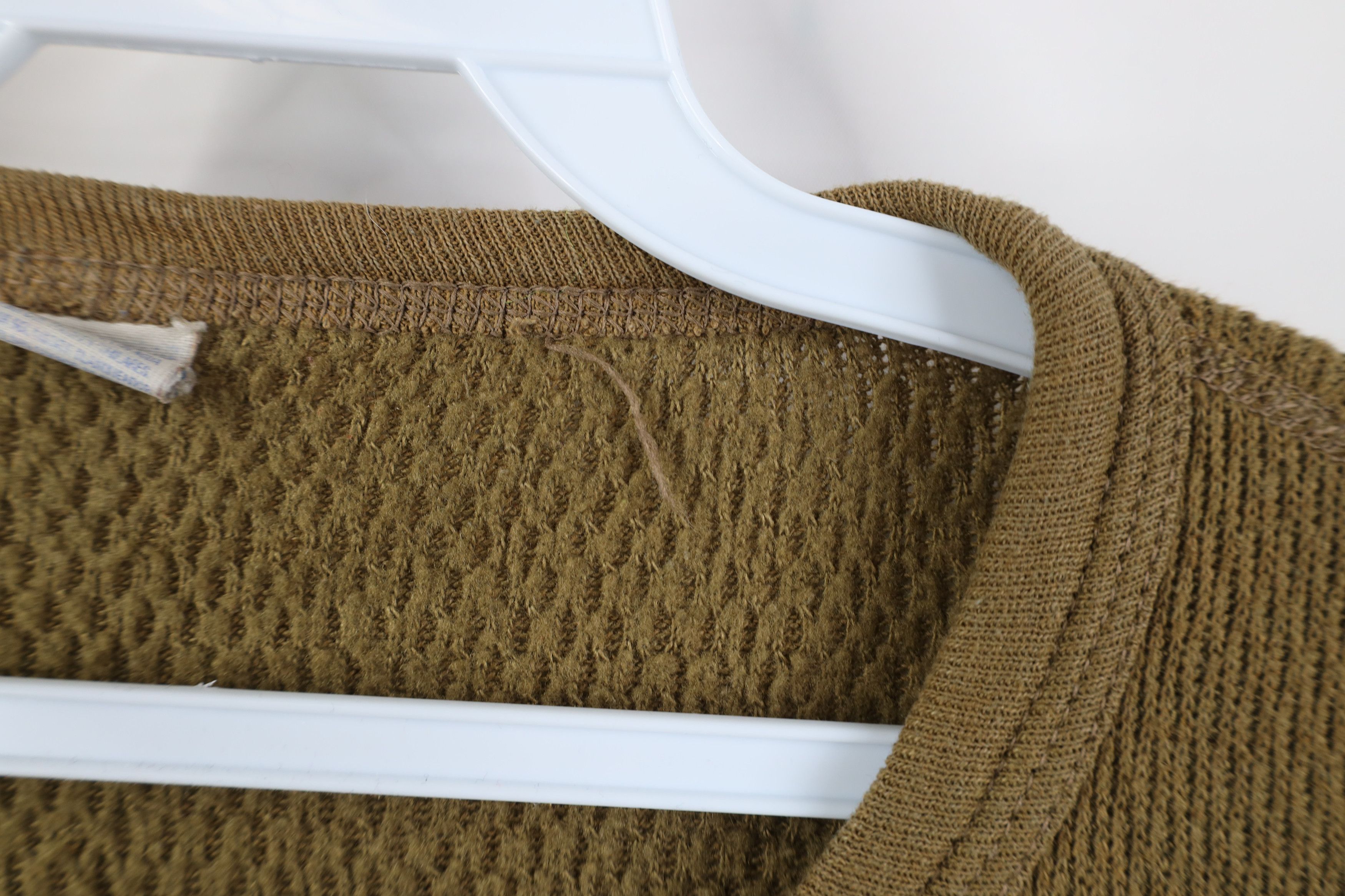 Vintage Vintage 90s Streetwear Waffle Knit Long Sleeve T-Shirt Green Size US XL / EU 56 / 4 - 4 Thumbnail