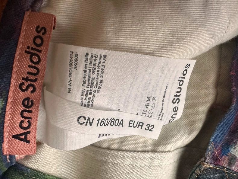 Acne Studios acne studios size：32Colored oil painting jeans 2506-Nextarr Size 22" - 9 Thumbnail