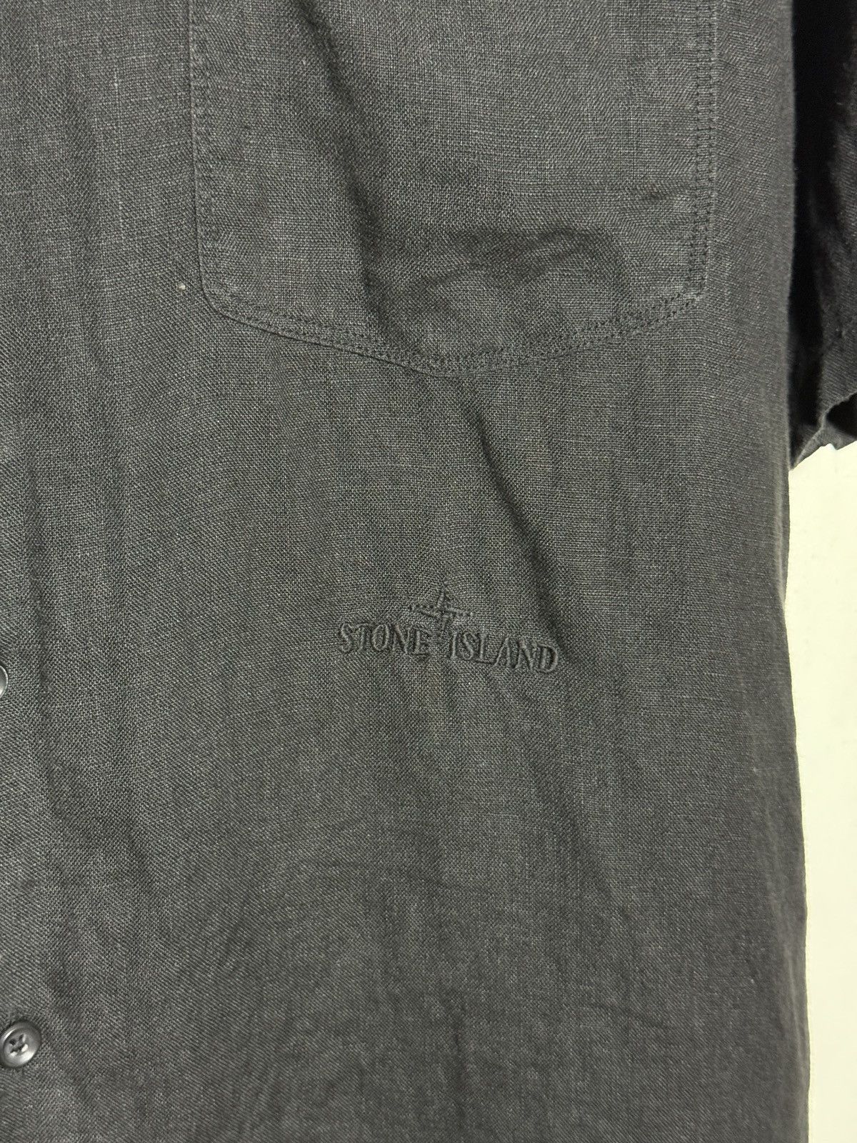 Stone Island stone island archive linen shirt Size US M / EU 48-50 / 2 - 4 Thumbnail