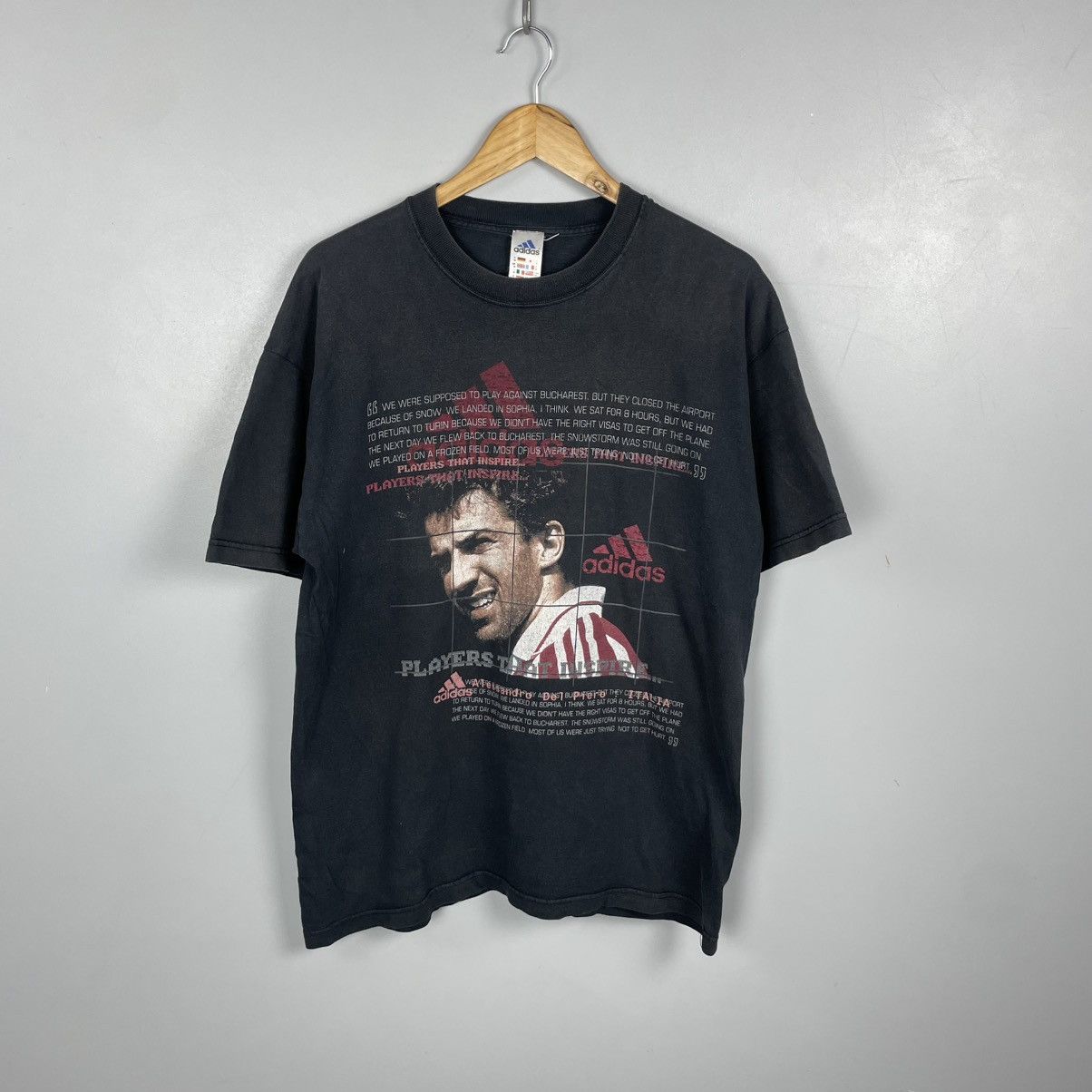 Adidas Del Piero Adidas Vintage 90s Players That Inspire Tee Size US M / EU 48-50 / 2 - 1 Thumbnail