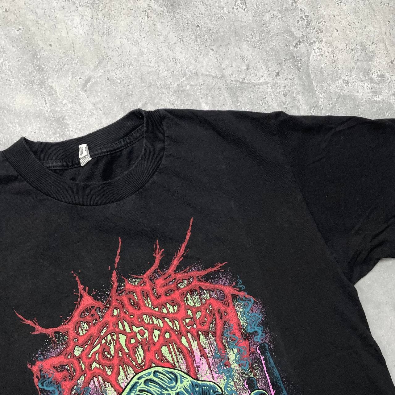 Band Tees Plagueborne Death Metal Band T Shirt Black Size S/M Size US S / EU 44-46 / 1 - 7 Thumbnail
