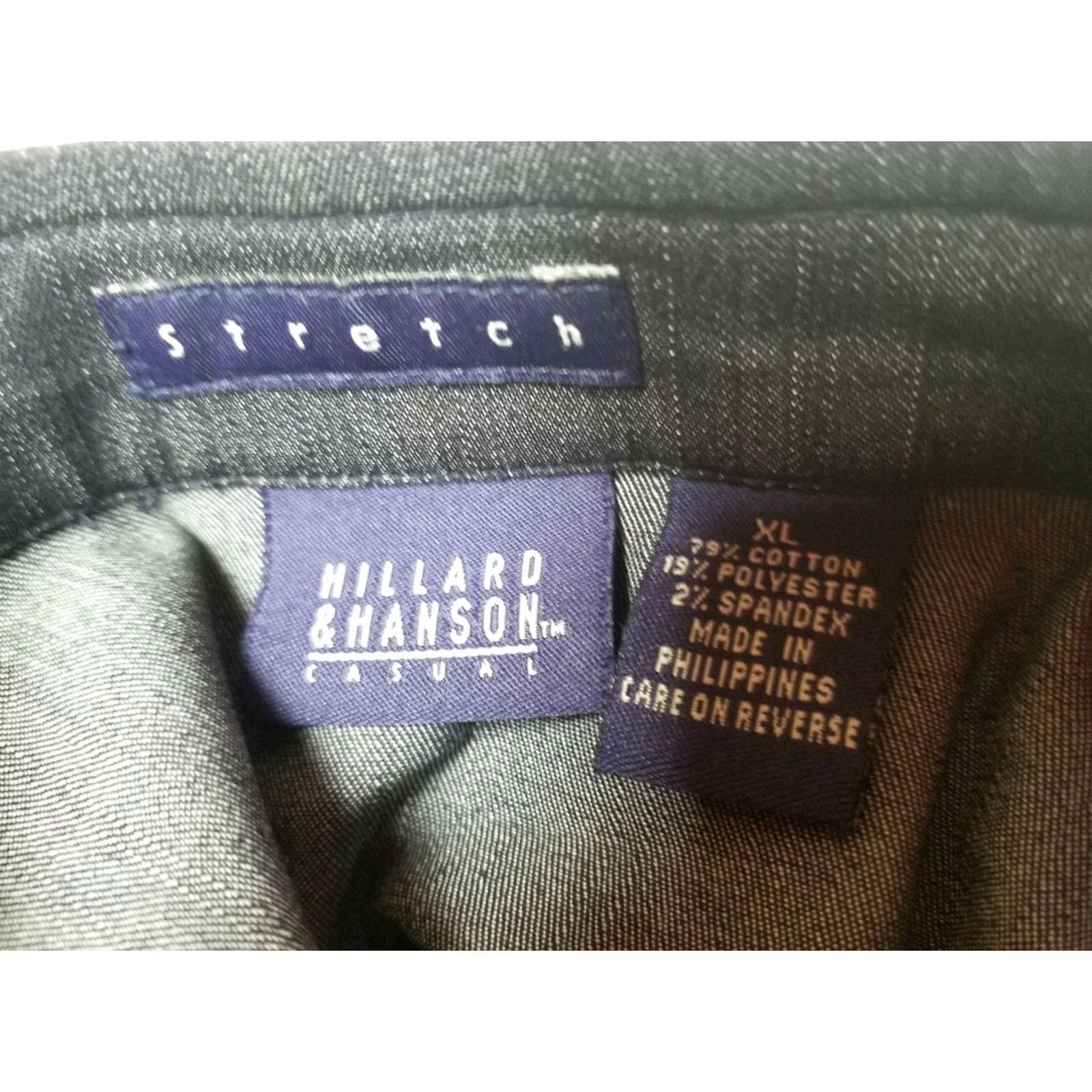 Denime Hillard & Hanson Womens XL Denim Black Casual Jacket Full Zip Pockets Size XL / US 12-14 / IT 48-50 - 3 Thumbnail