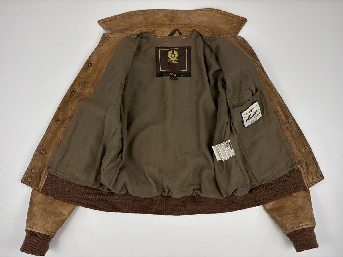 Belstaff Rare "The Aviator" A1 Leather Gold Label Biker Prince Archive Special Edition Bomber Racer Jacket Size US M / EU 48-50 / 2 - 11 Thumbnail