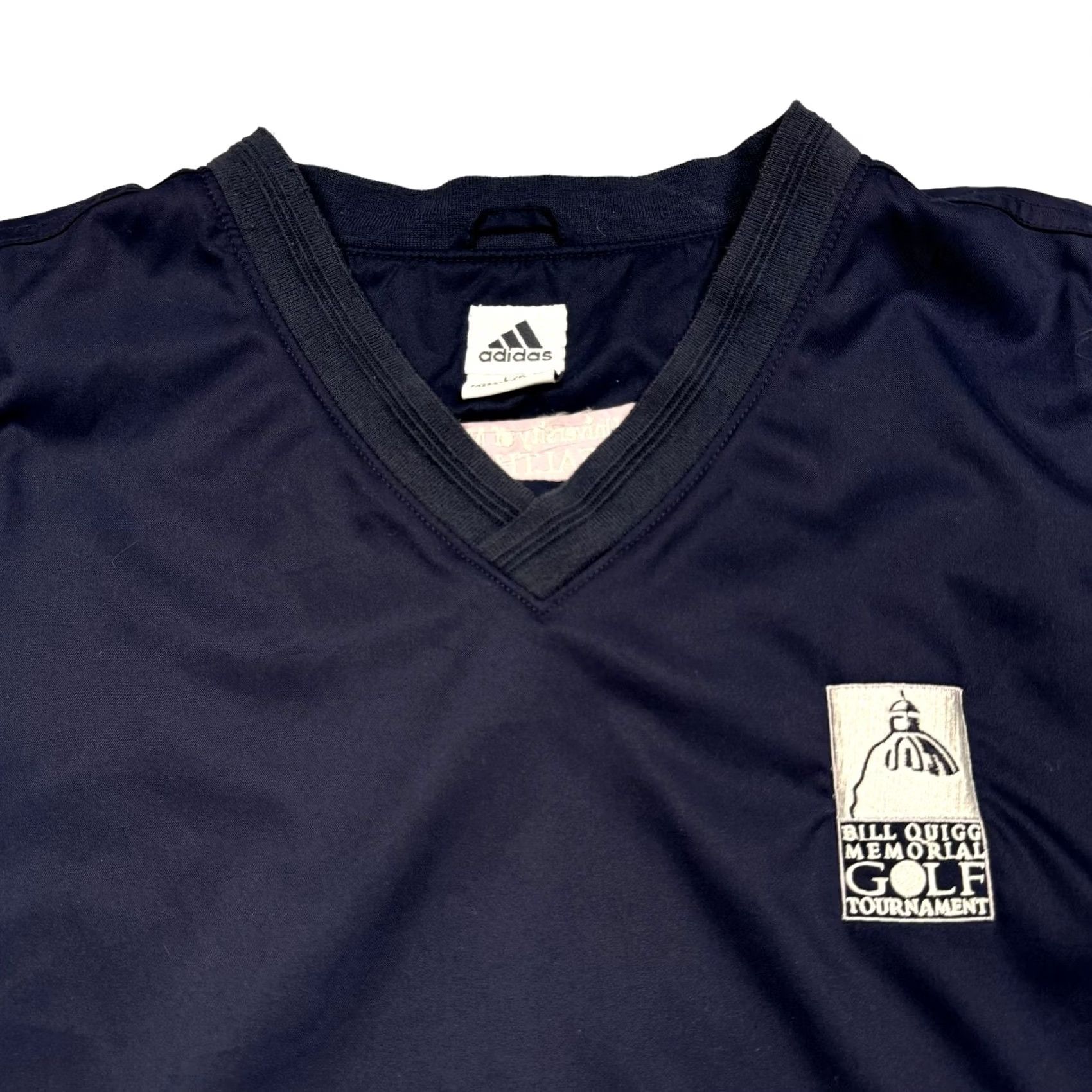 Adidas Adidas Golf Vest V-Neck Pullover Navy Blue White Embroidered Men's L Size US L / EU 52-54 / 3 - 2 Thumbnail
