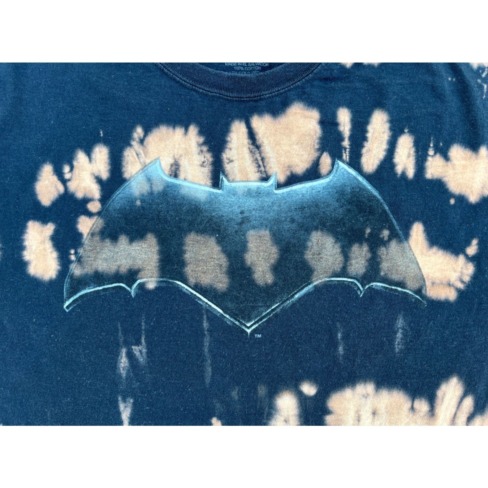 Vintage Justice League Men’s Batman Tie Dye T-Shirt Sz L Size US L / EU 52-54 / 3 - 5 Thumbnail