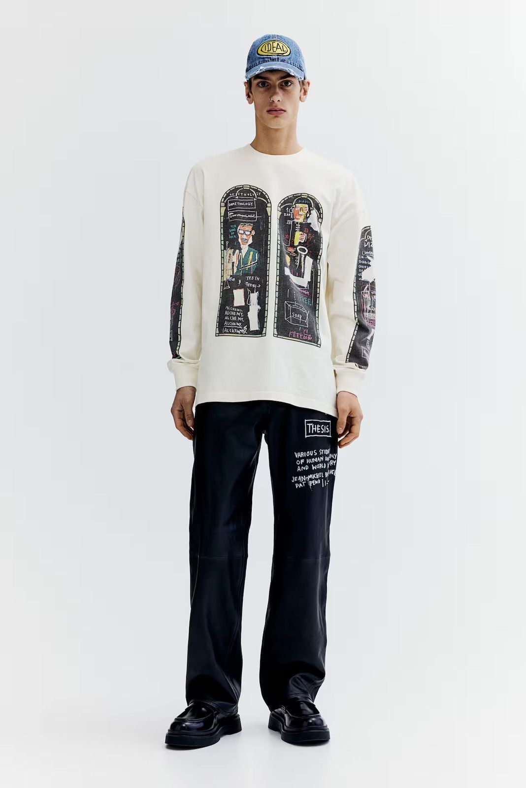 WHO DECIDES WAR x BASQUIAT x H&M LONG SLEEVE RELAXED T-SHIRT