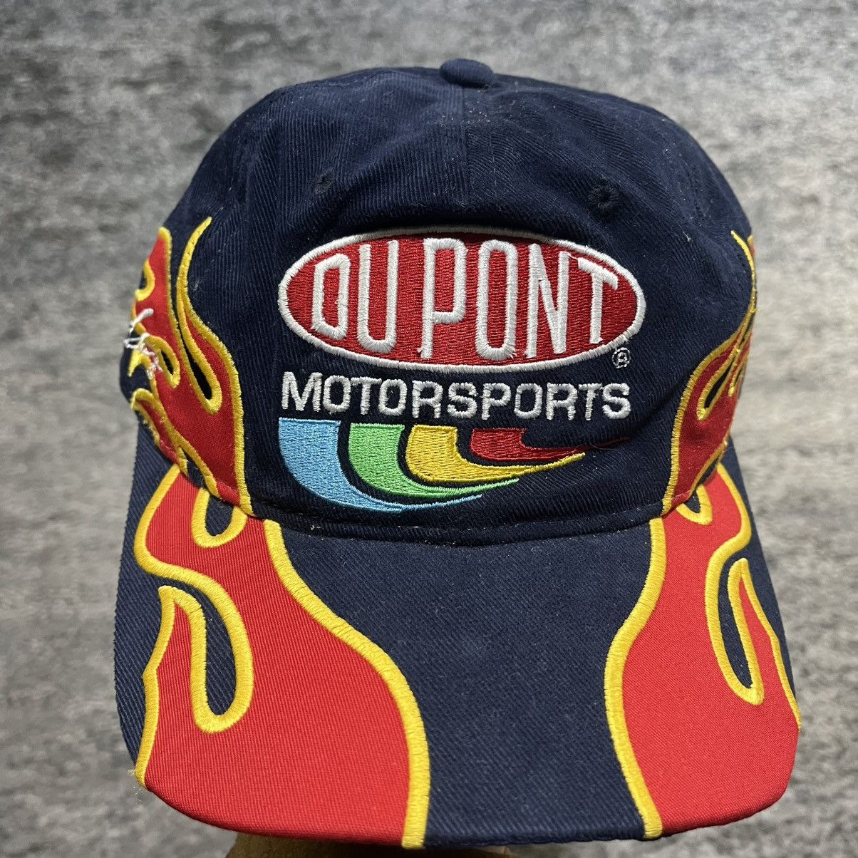 DuPont VINTAGE Y2K DUPONT JEFF GORDON FLAMES NASCAR SNAPBACK HAT Size ONE SIZE - 2 Thumbnail