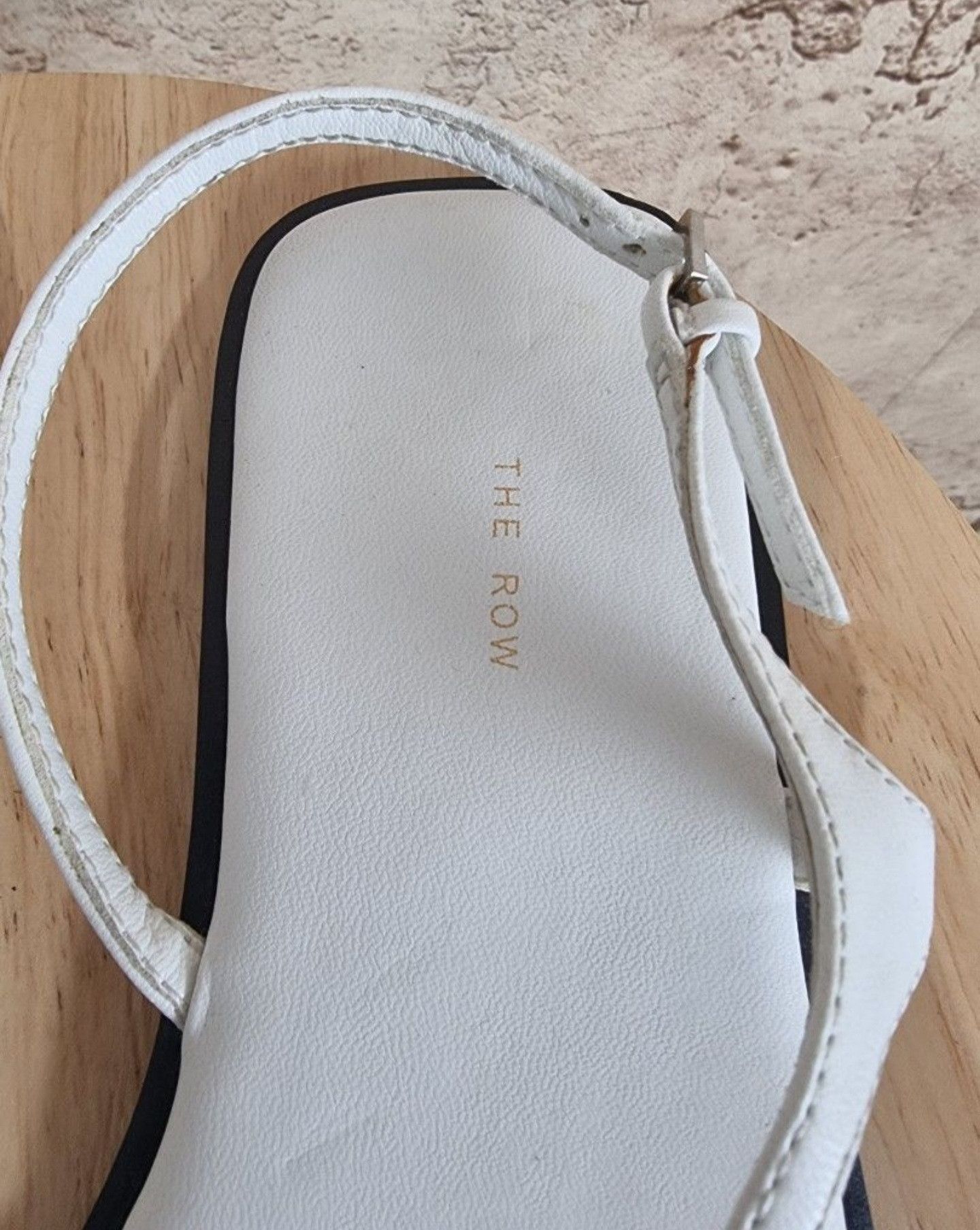 The Row The Row White Constance Leather Sandals Size US 8 / IT 38 - 5 Thumbnail