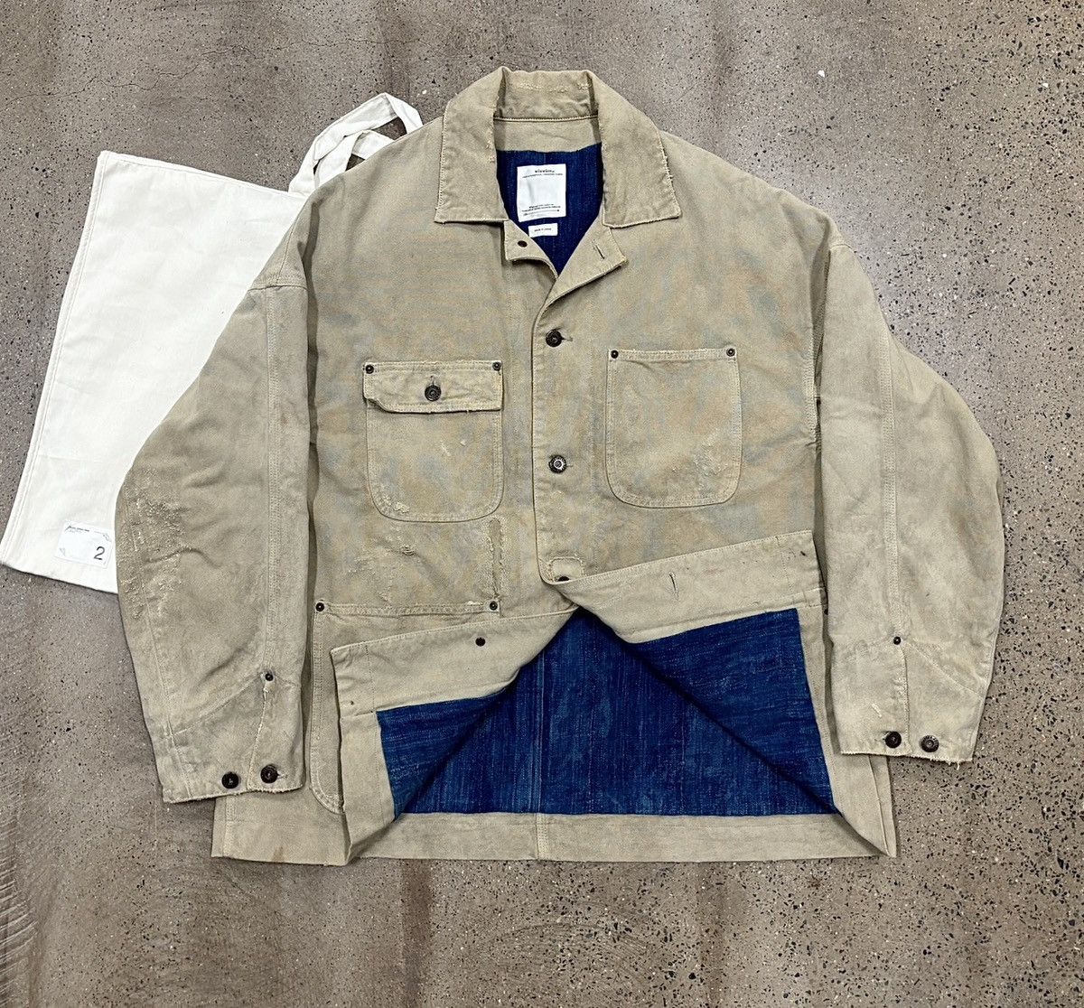 visvim MACRAY COVERALL CRASH VISVIM ICT MACRAY COVERALL CRUSH NAVY