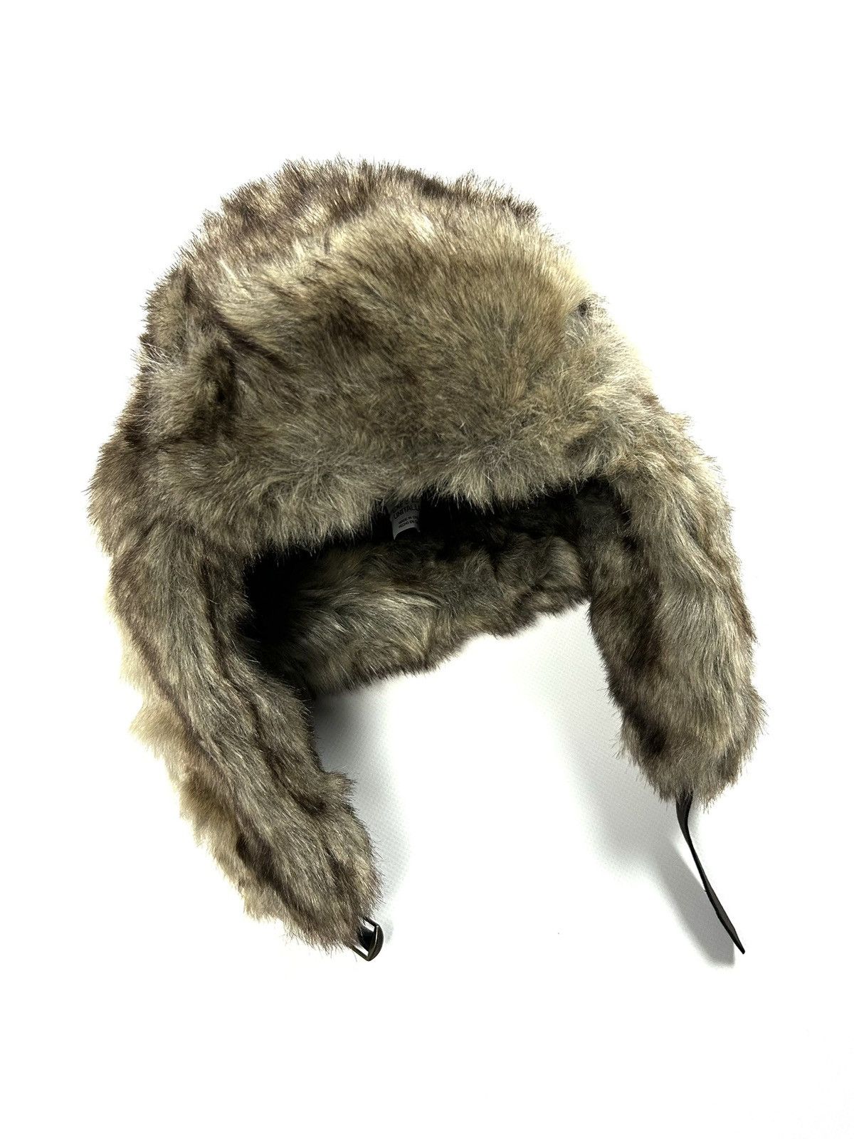 Japanese Brand Vintage Y2K Fuzzy Faux Fur Ushanka Trapper Hat Brown Japan Size ONE SIZE - 8 Thumbnail