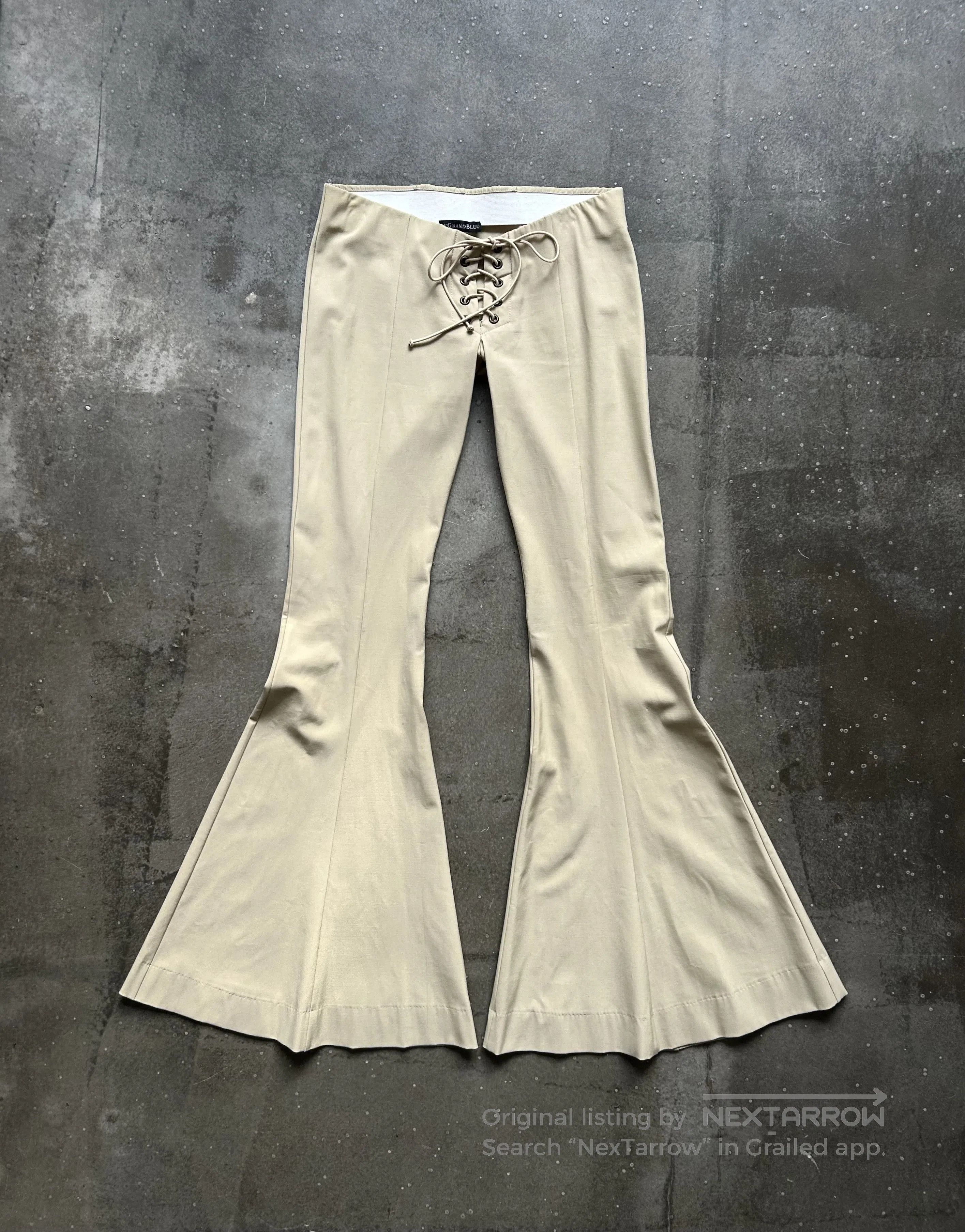 Vintage LGB 00s Drawstring Flared Pants. Size US 31 - 1 Thumbnail