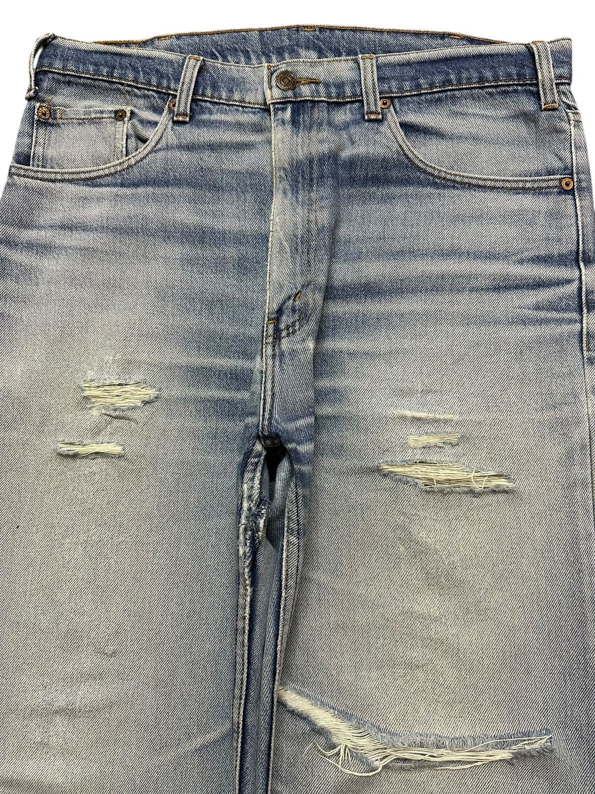 Levi's Vintage 90s Levis Light Blue Faded Wash Distress Baggy Jeans Size US 34 / EU 50 - 3 Thumbnail