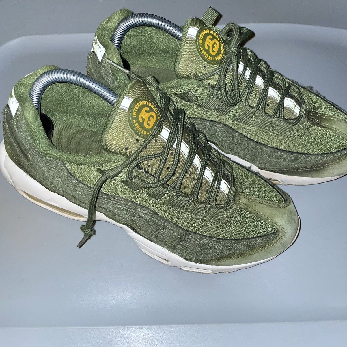 Nike × Stussy Stussy Nike AirMax 95s Olive size 7.5 Men’s Size US 7.5 / EU 40-41 - 4 Thumbnail
