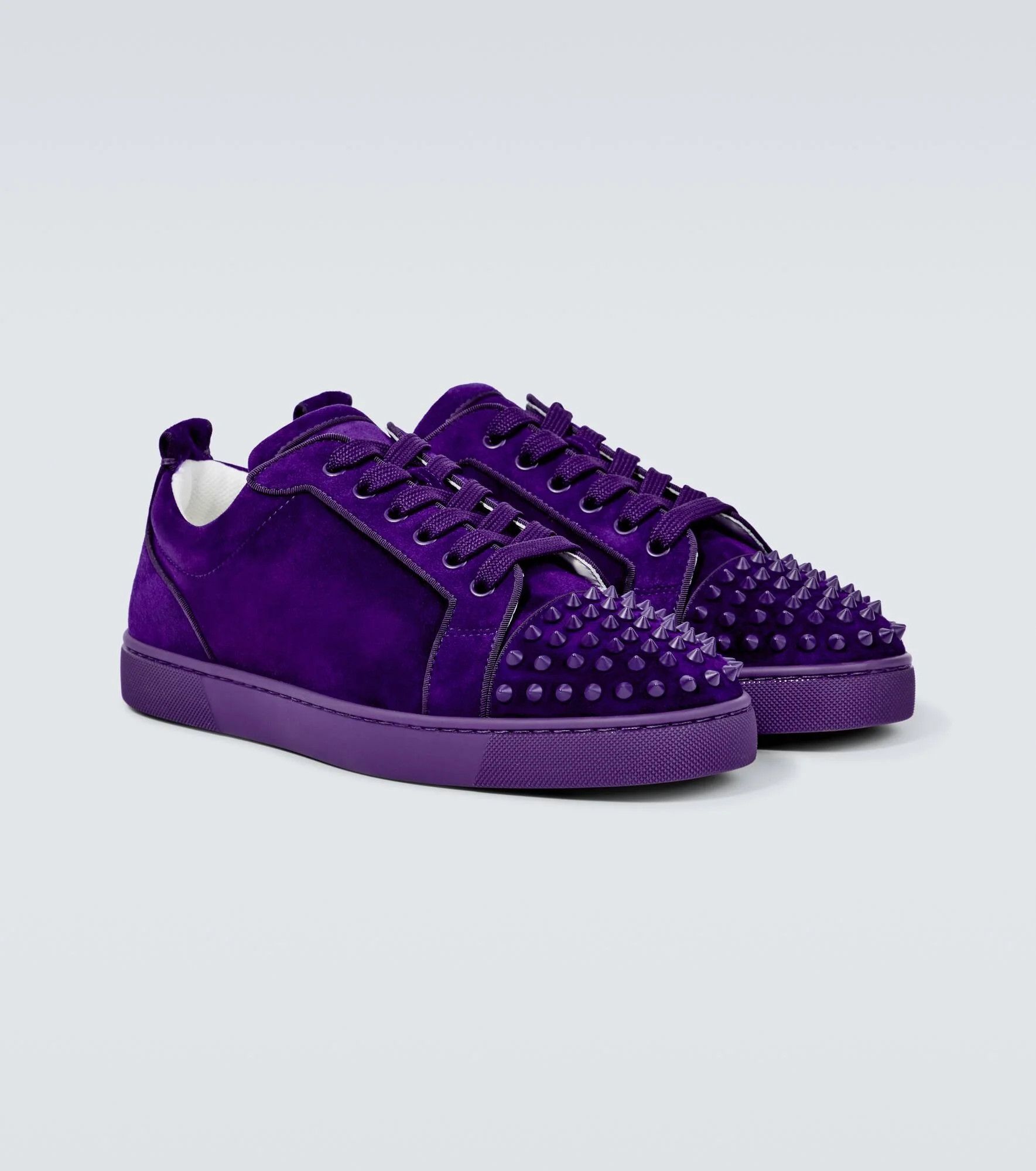 louis junior spikes orlato flat velours purple