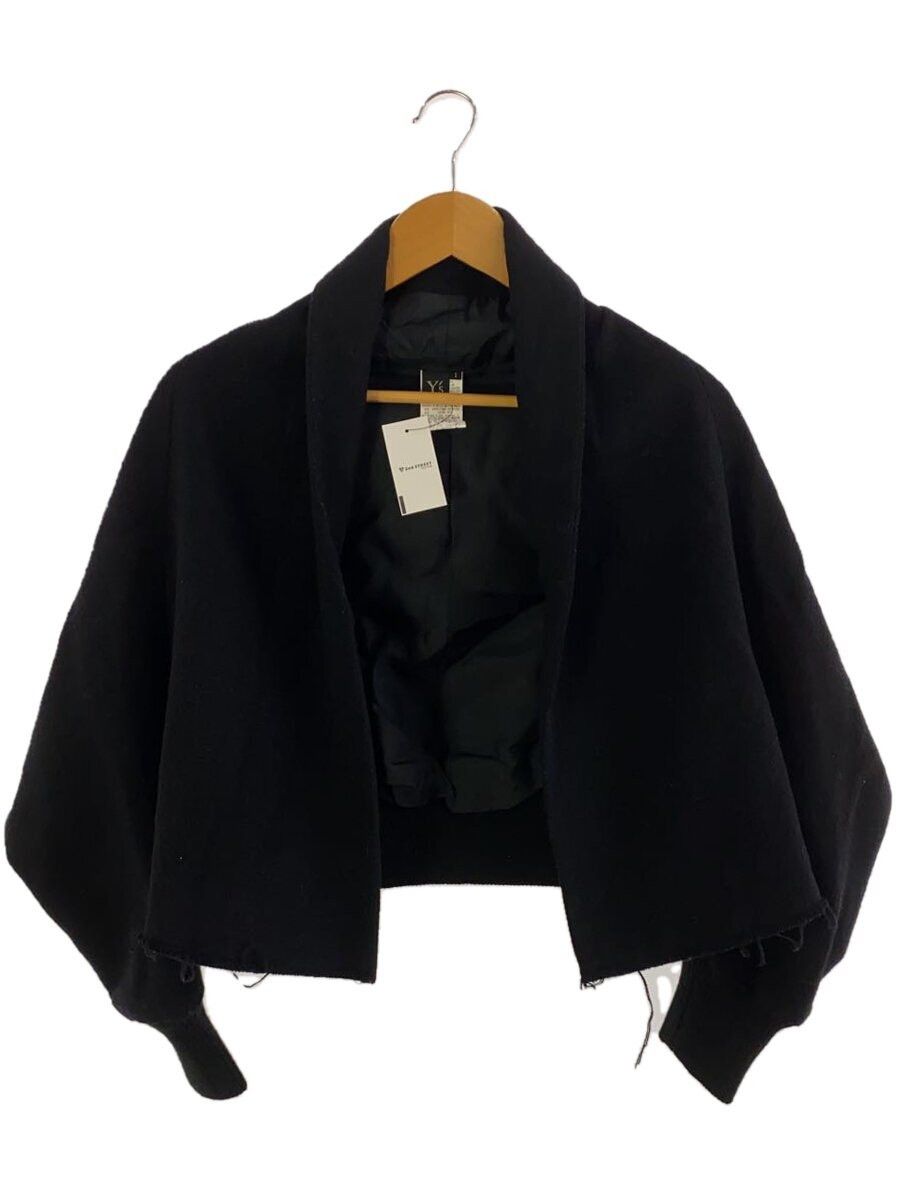 Y's × Yohji Yamamoto Raw Hem Wide Buttonless Wool Jacket Size S / US 4 / IT 40 - 1 Thumbnail