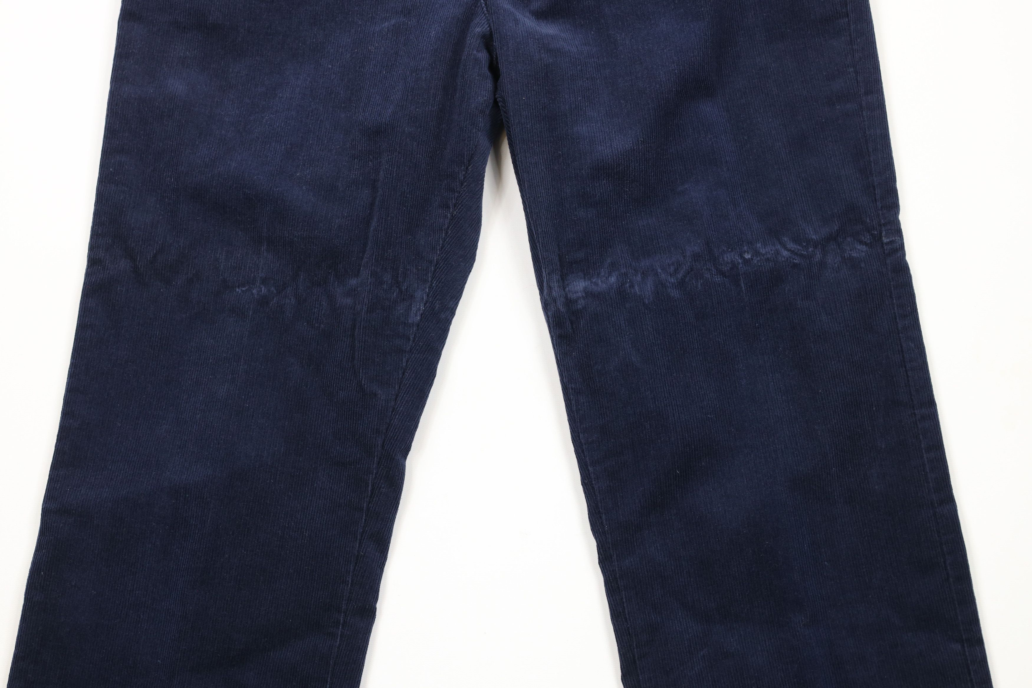 Lee × Vintage Vintage 90s Lee Straight Leg Corduroy Chino Pants Blue USA Size US 36 / EU 52 - 3 Thumbnail