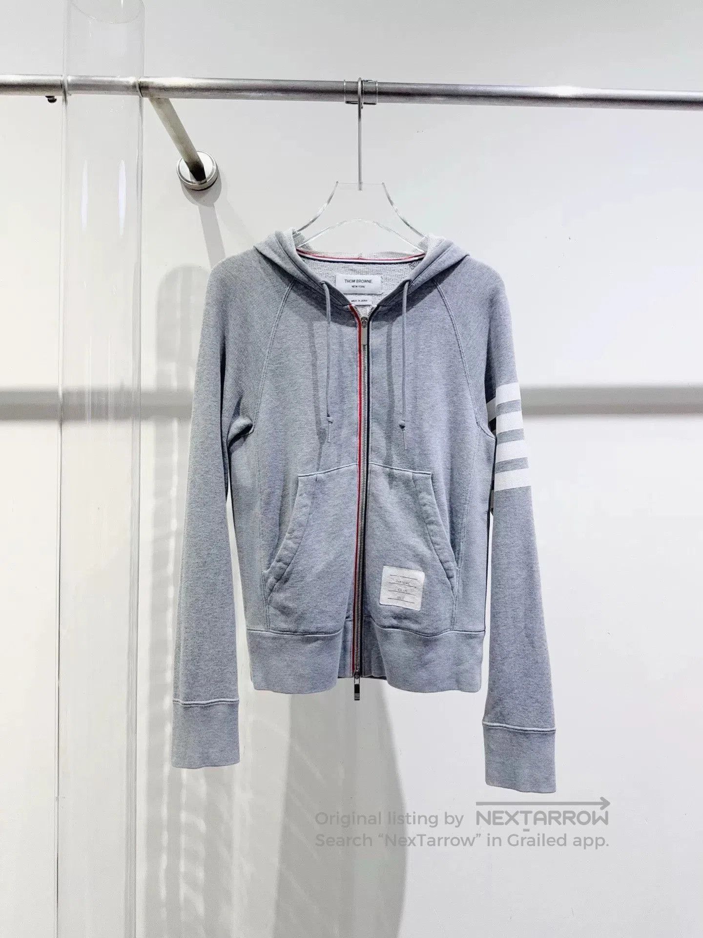 Thom Browne Thom Browne Gray Hooded Cardigan. Size US XS / EU 42 / 0 - 1 Thumbnail