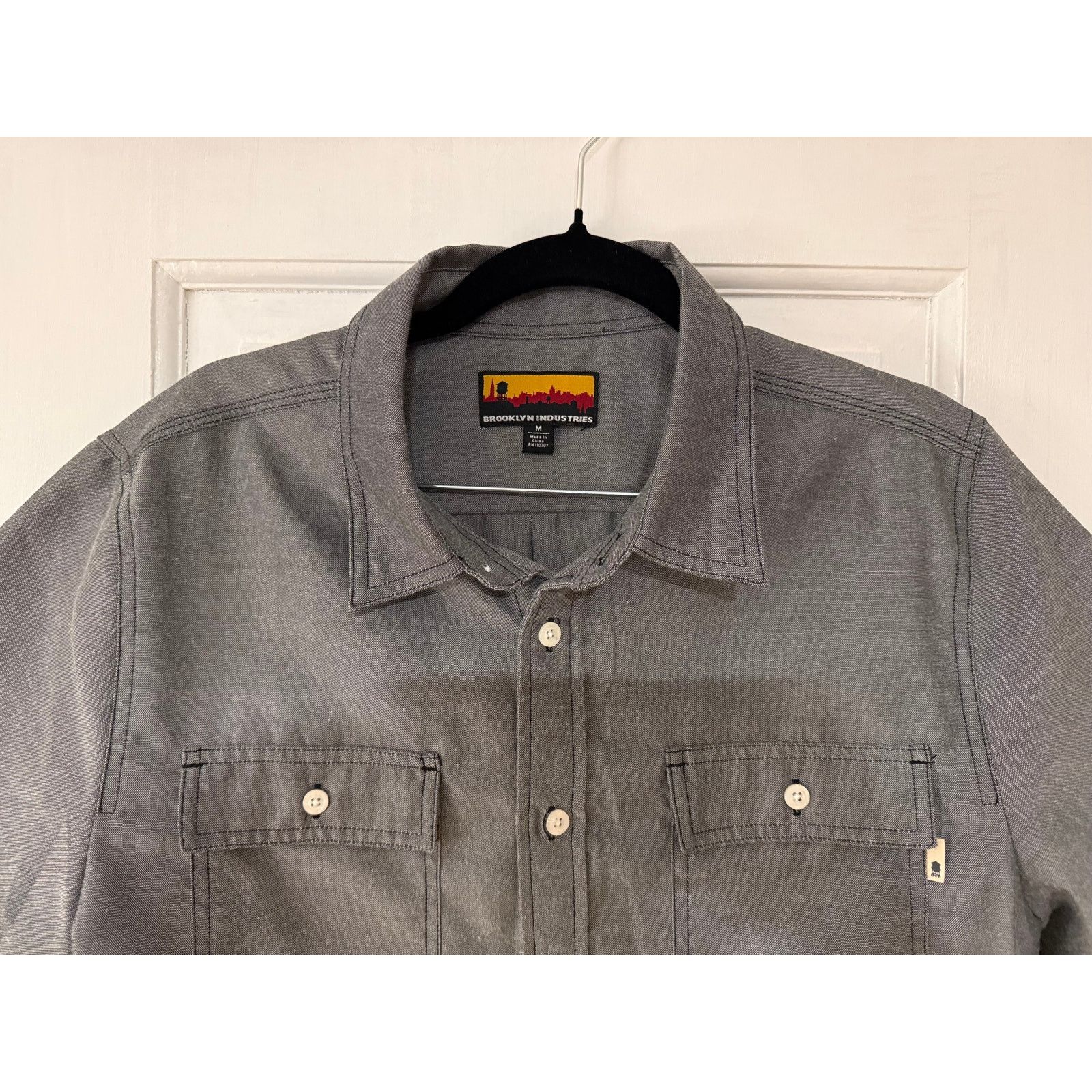 Brooklyn Industries Brooklyn Industries Gray Button Down Short Sleeve -Small Size US S / EU 44-46 / 1 - 3 Thumbnail