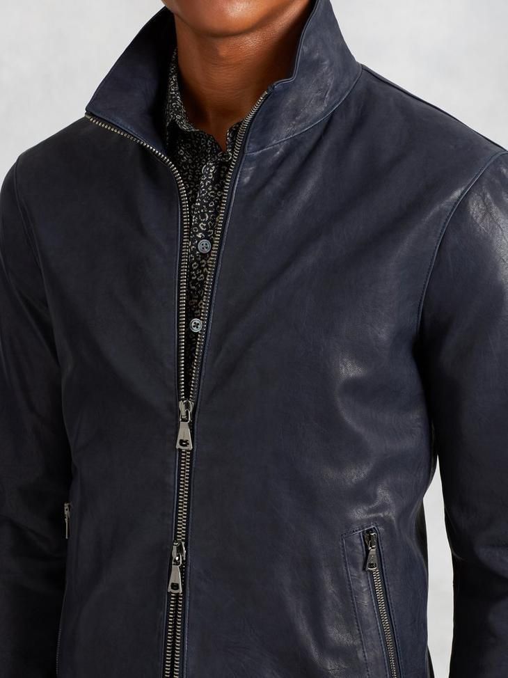 John Varvatos Lambskin Leather Jacket EU 52 US 42 Size US L / EU 52-54 / 3 - 2 Thumbnail