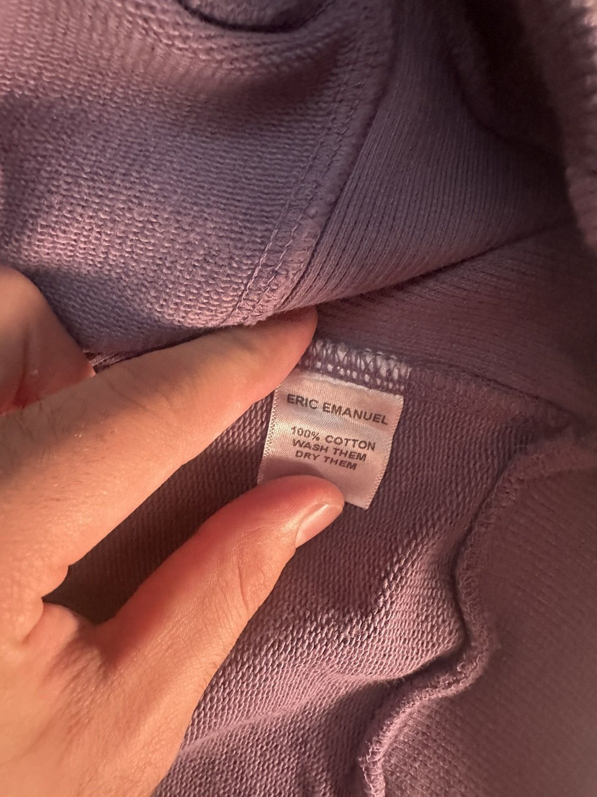 Eric Emanuel Purple Hoodie