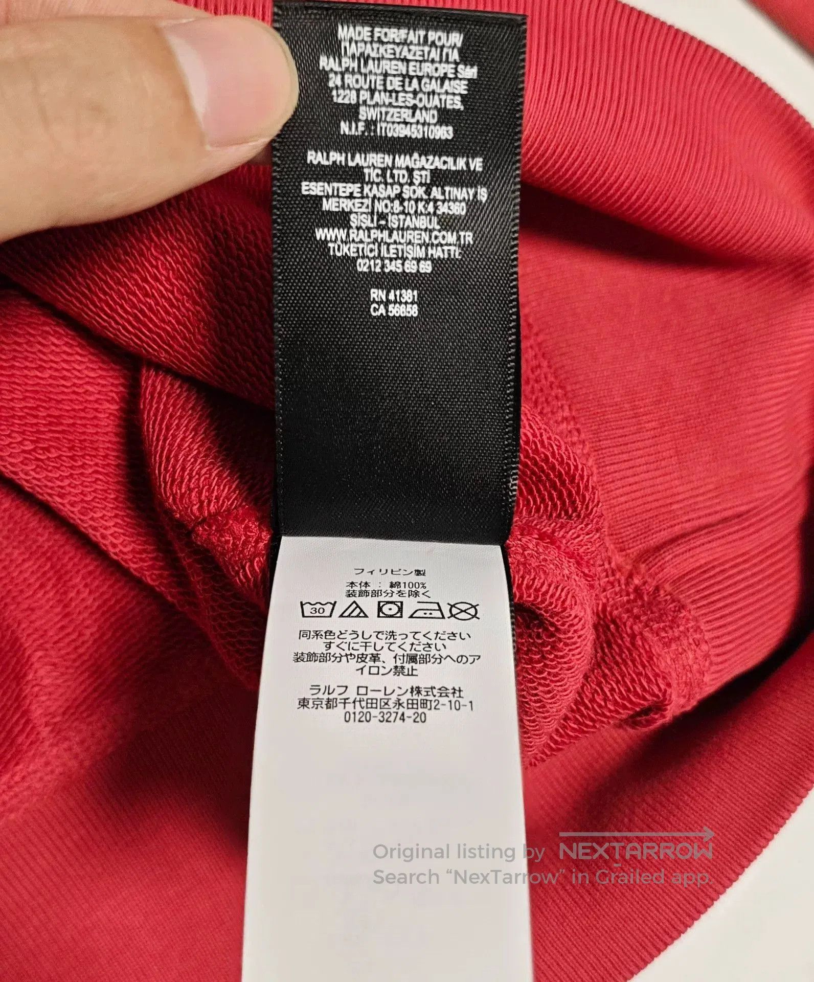 RRL Ralph Lauren ralph lauren rrl vintage red sweatshirt. Size US S / EU 44-46 / 1 - 6 Thumbnail