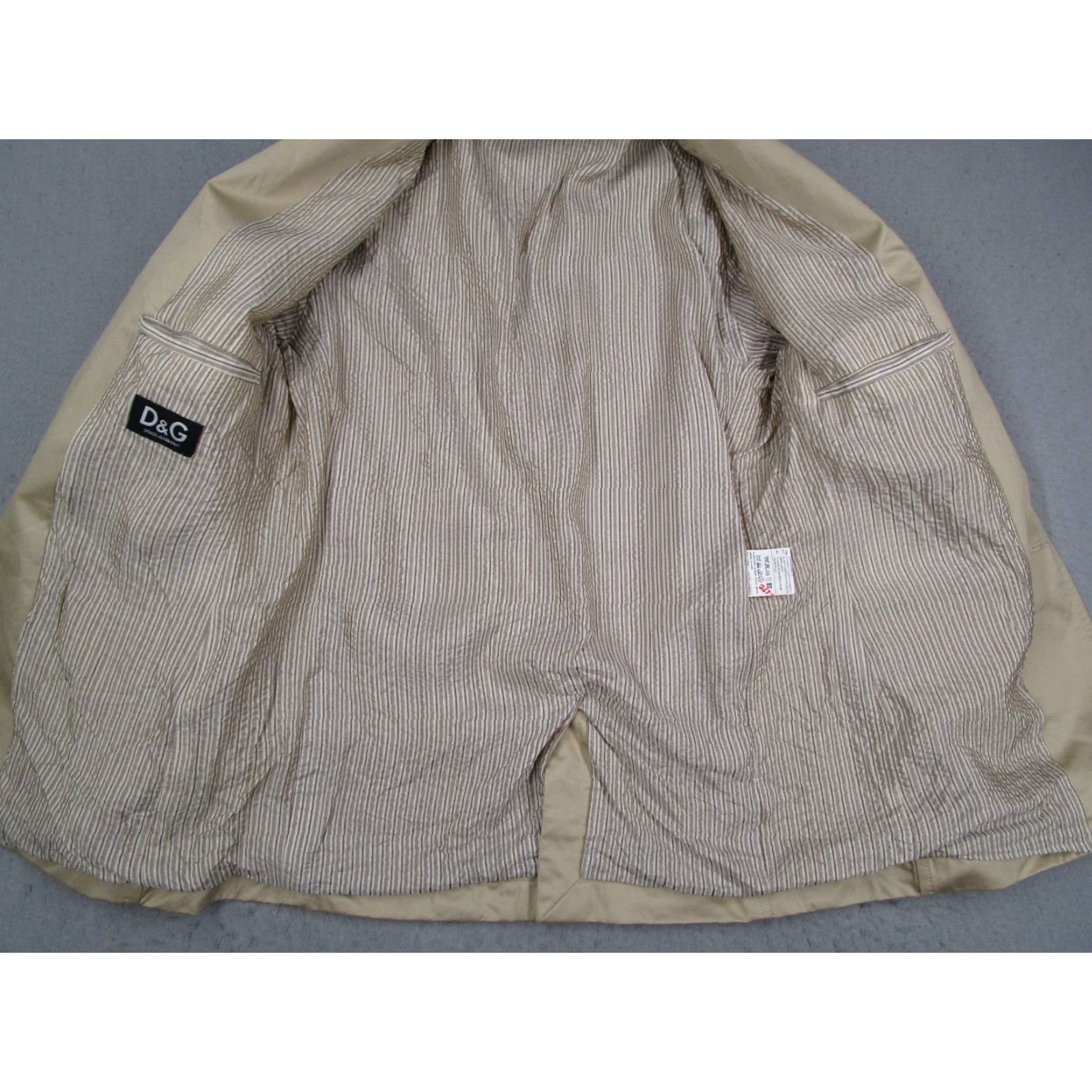 Dolce & Gabbana Dolce&Gabbana Blazer Men 42 Regular Beige Cotton 2-Button Sport Coat Classic Designer Size 42R - 4 Thumbnail