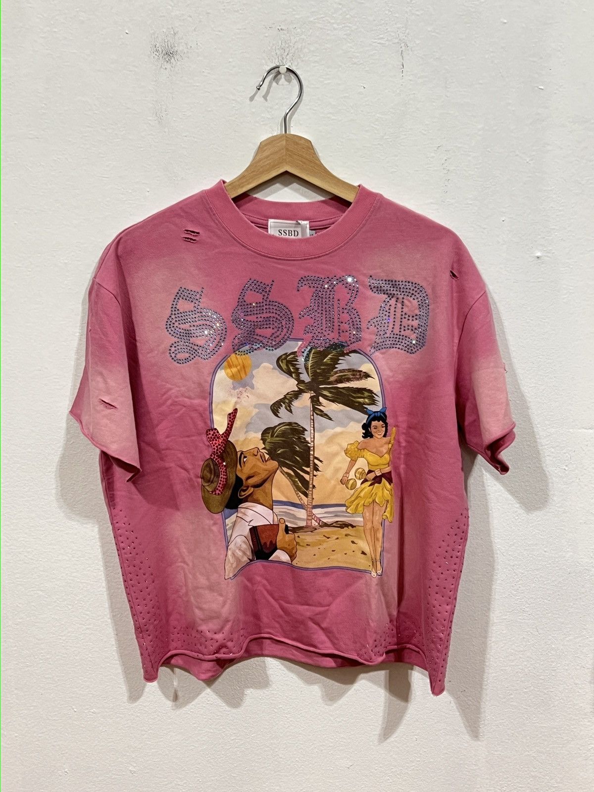 Other SSBD Playa Pink Rhinestone Tee Size US S / EU 44-46 / 1 - 1 Thumbnail