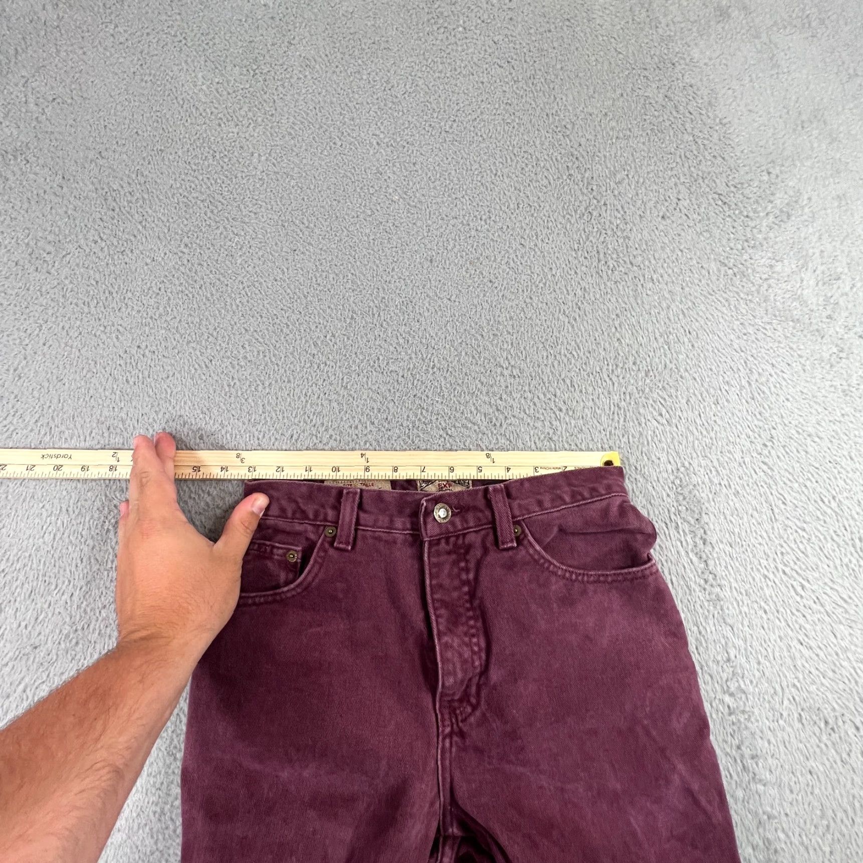 Express VINTAGE Express Jeans Womens 6 Purple 80s Tapered High Rise Mom Pants Size 28" / US 6 / IT 42 - 4 Thumbnail