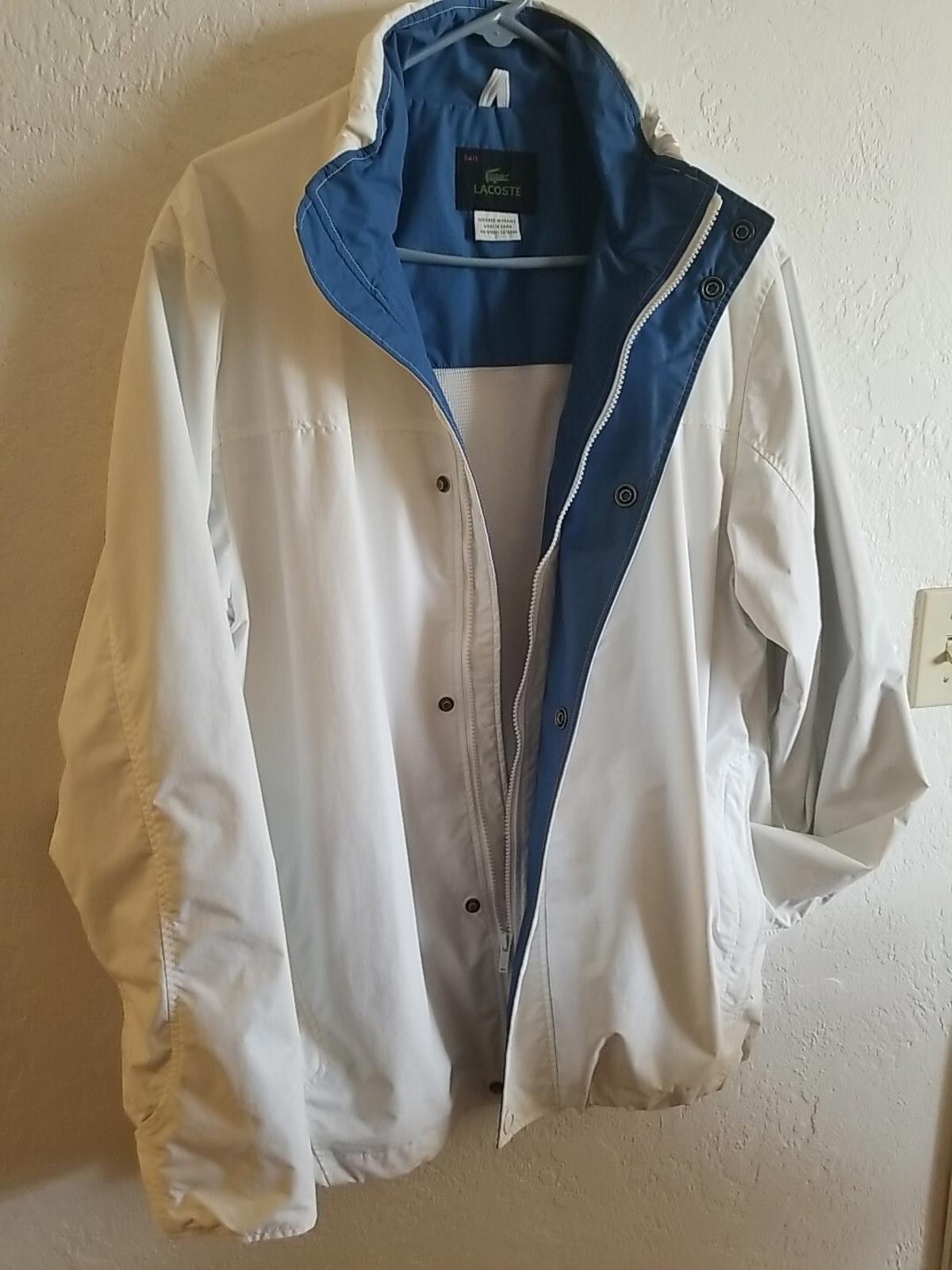 Lacoste Lacoste Men's Lightweight Two-Tone Rain Jacket - Size 54/6 Size US XL / EU 56 / 4 - 1 Thumbnail