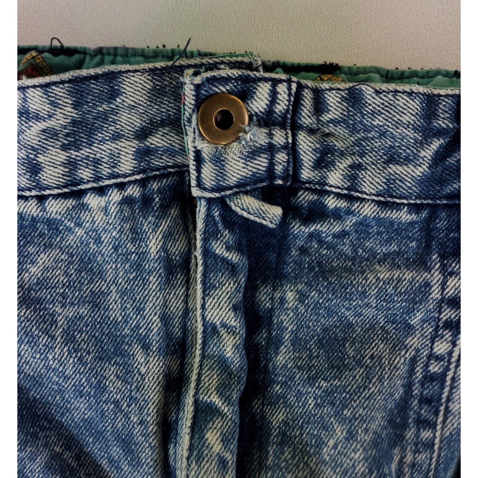 Bugle Boy VINTAGE Bugle Boy Jeans Cargo Acid Wash Mens 30 Long 33 Inseam Blue Wide-Leg 90s Mens Size US 30 / EU 46 - 3 Thumbnail