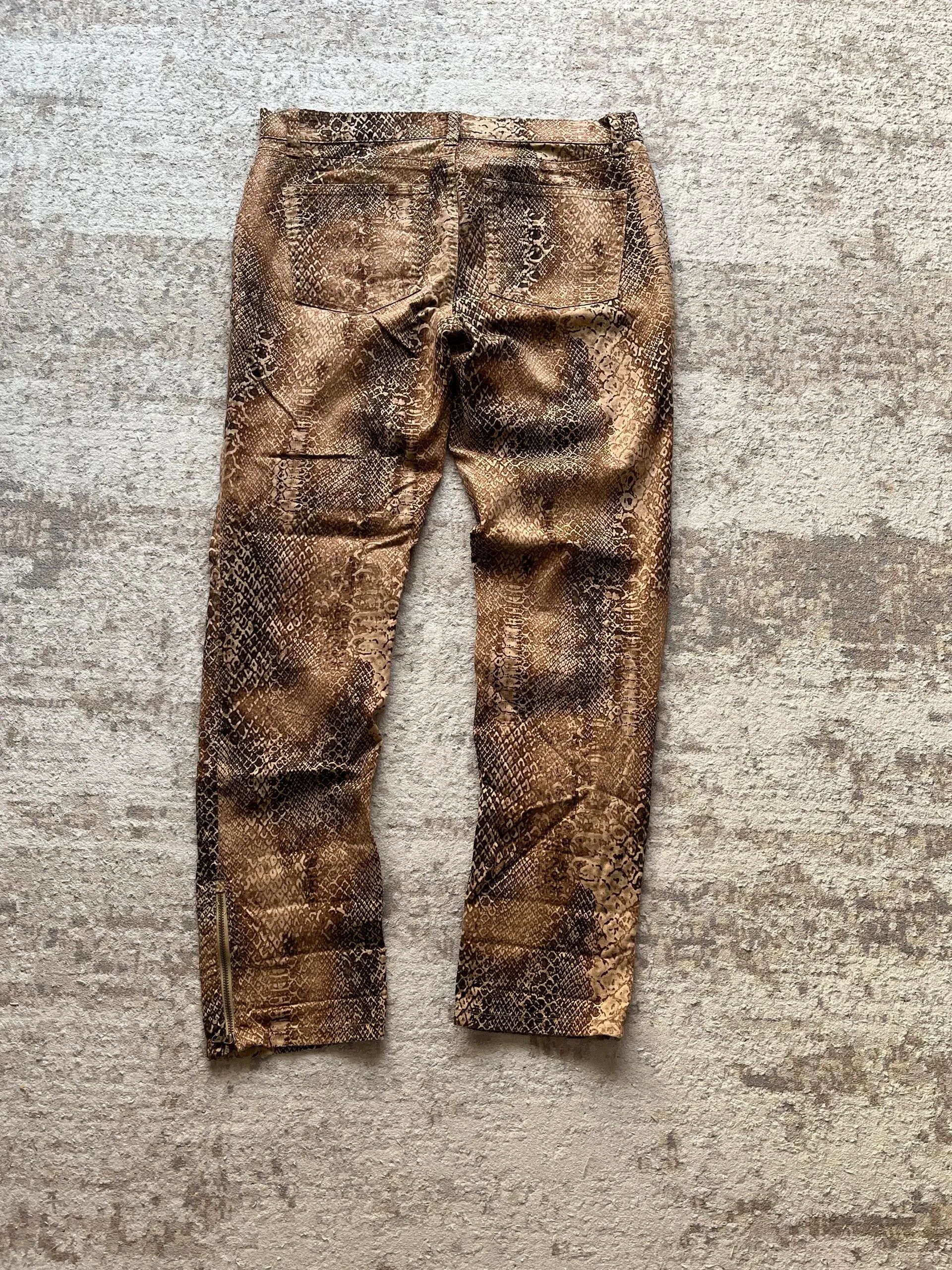 Polo Ralph Lauren Lauren Ralph Lauren Sz 6 Snake Overprint 2000s Y2K Size 28" / US 6 / IT 42 - 13 Thumbnail