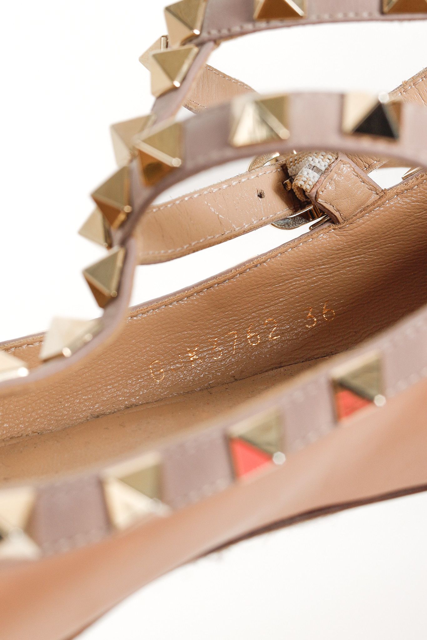 Valentino Valentino Garavani Rockstud Triple Cage Ballerina Flat Size US 5.5 / IT 35.5 - 10 Thumbnail
