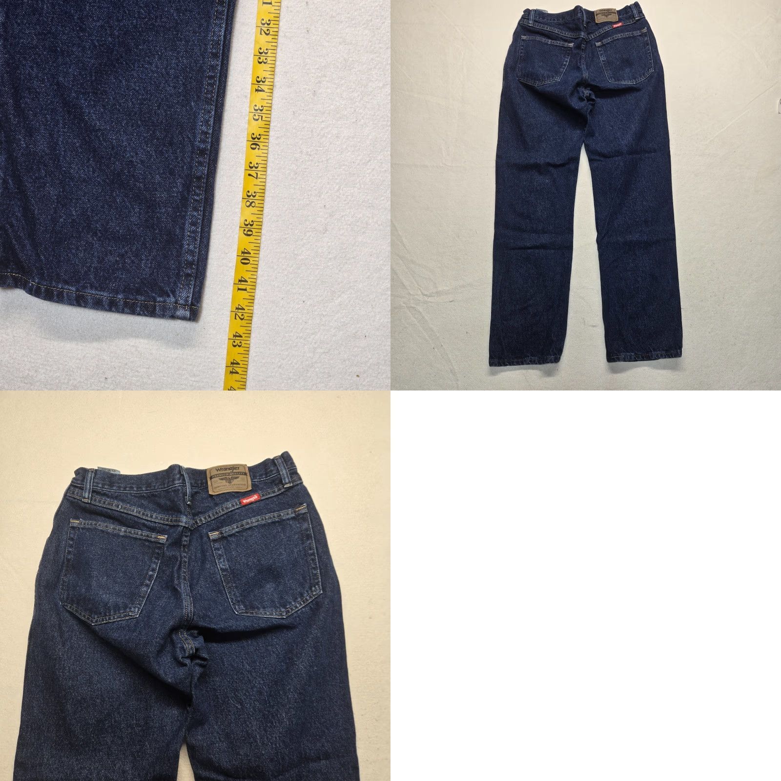 Wrangler VINTAGE Wrangler Jeans Regular Fit Straight Blue Denim Workwear Men 33X32 Size US 33 - 8 Thumbnail