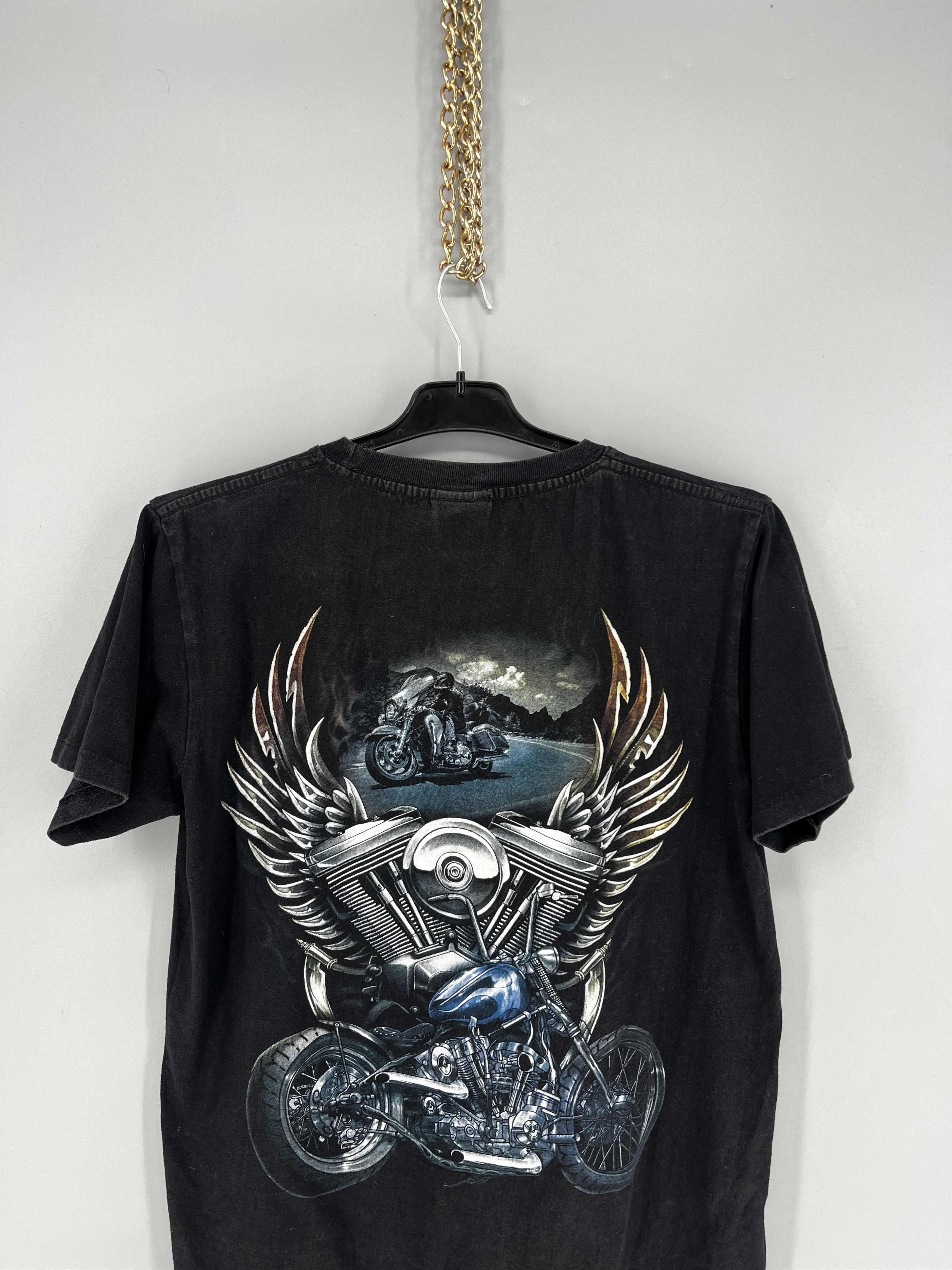Vintage Eagle Biker Native Indian Motorbike Front & Back Print Size US M / EU 48-50 / 2 - 10 Thumbnail