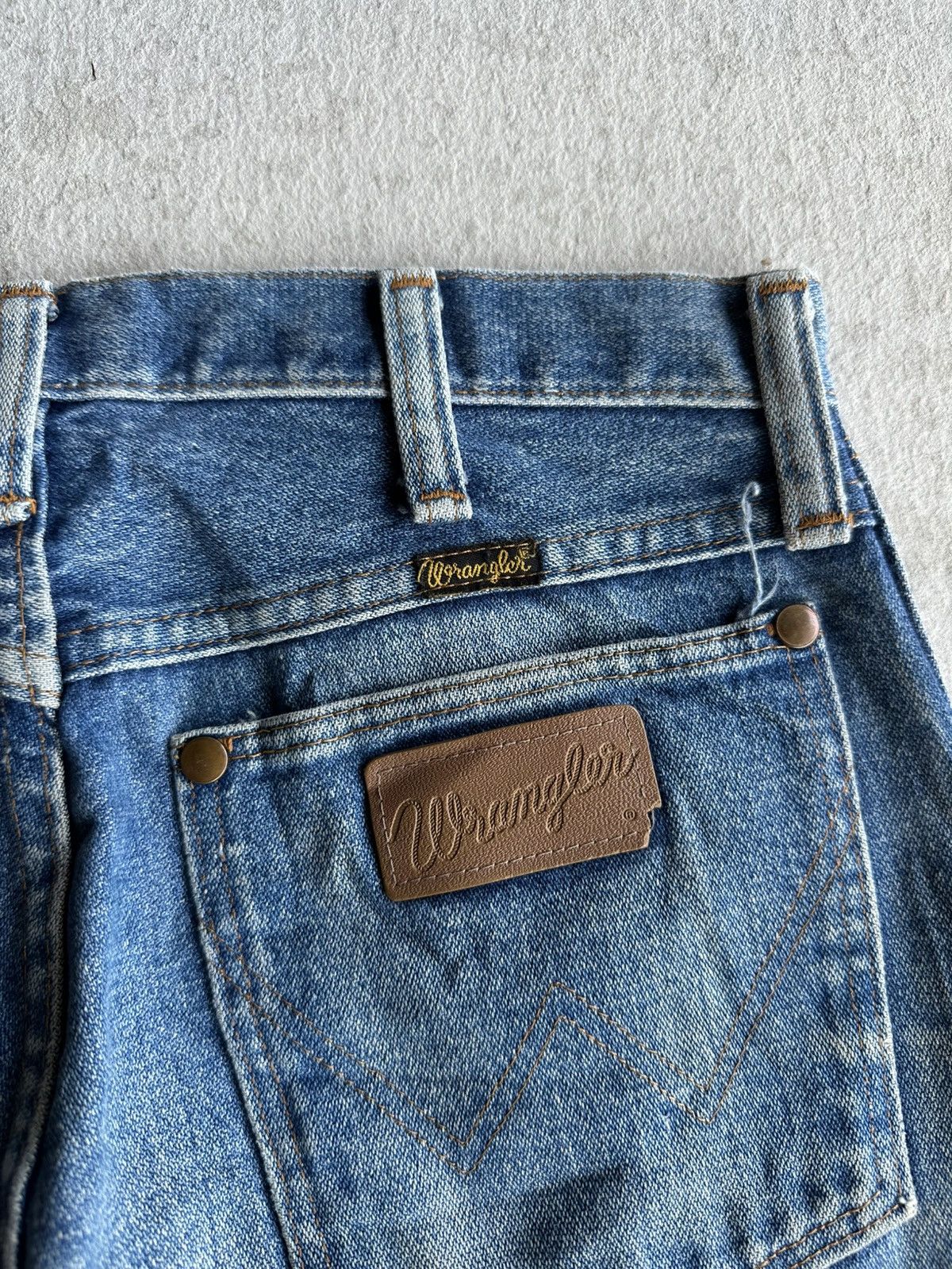 TAION Vintage WRANGLER Jeans Mudwash Talon Distressed Denim Pants Size US 28 / EU 44 - 12 Thumbnail