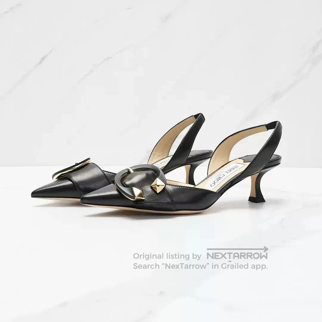 Jimmy Choo Jimmy Choo Moni 50 Pointed Toe Kitten Heel. Size US 6 / IT 36 - 1 Thumbnail