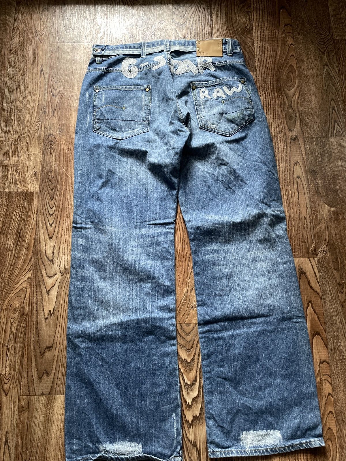 G-Star Baggy G-star big logo embroidery y2k loose fit jeans rare Size US 34 / EU 50 - 2 Thumbnail