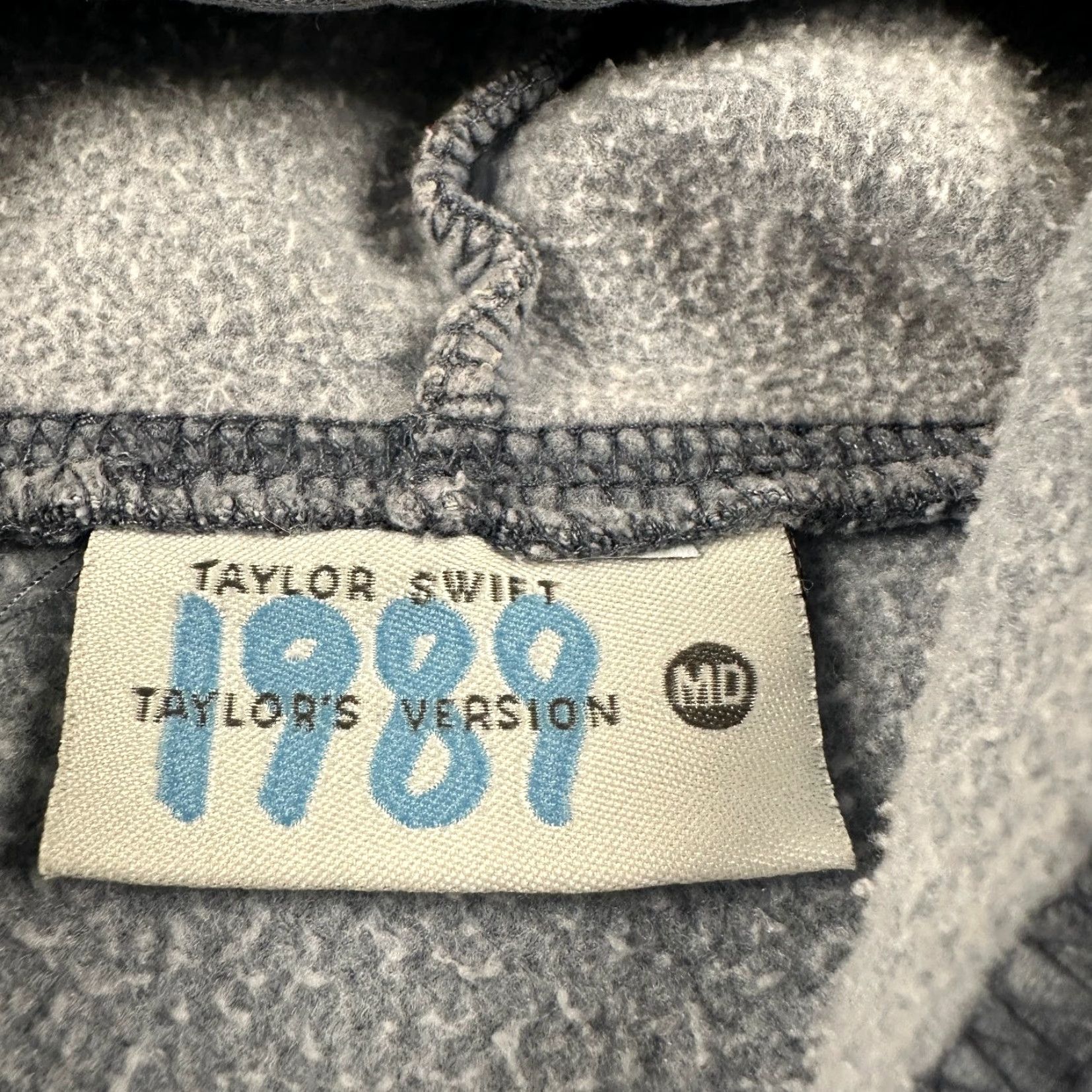 Vintage Taylor Swift 1989 Women's Hoodie Gray Medium Zip-Up Size M / US 6-8 / IT 42-44 - 7 Thumbnail
