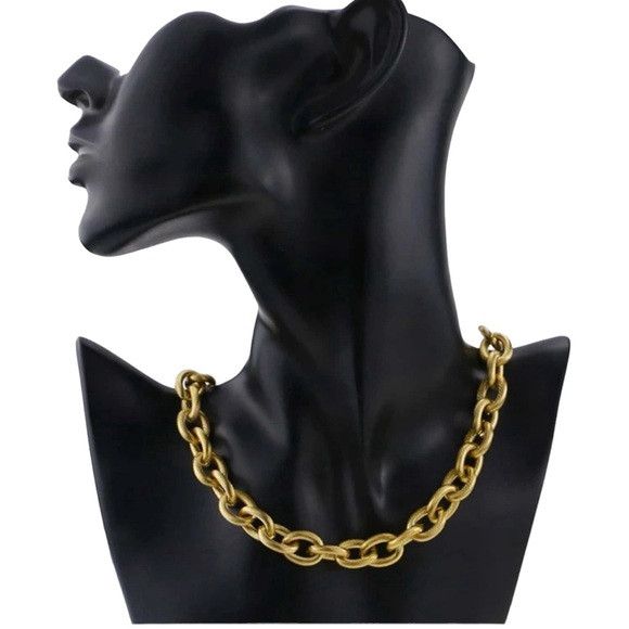 The Unbranded Brand Women Stainless Steel Choker Necklace & Bracelet Set Size ONE SIZE - 1 Thumbnail