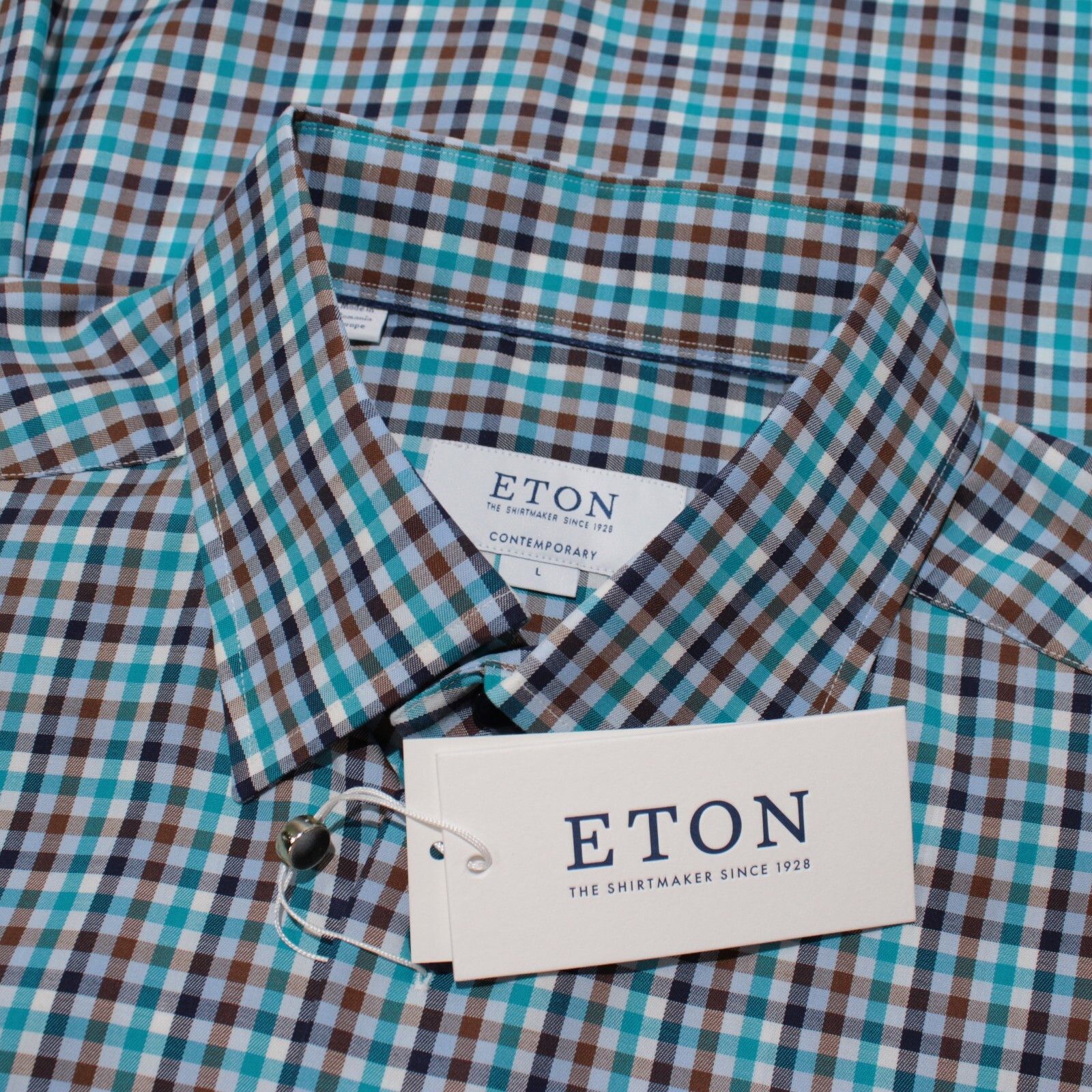 Eton Eton New with tags Shirt Size L US In Blue Size US L / EU 52-54 / 3 - 1 Thumbnail