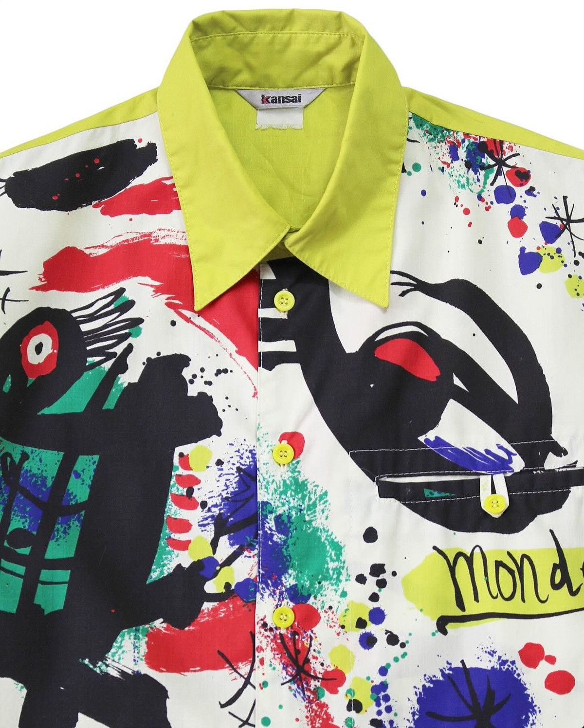 Designer × Japanese Brand × Kansai Yamamoto 1990S KANSAI YAMAMOTO SHORT SLEEVE SHIRTS Size US L / EU 52-54 / 3 - 2 Thumbnail