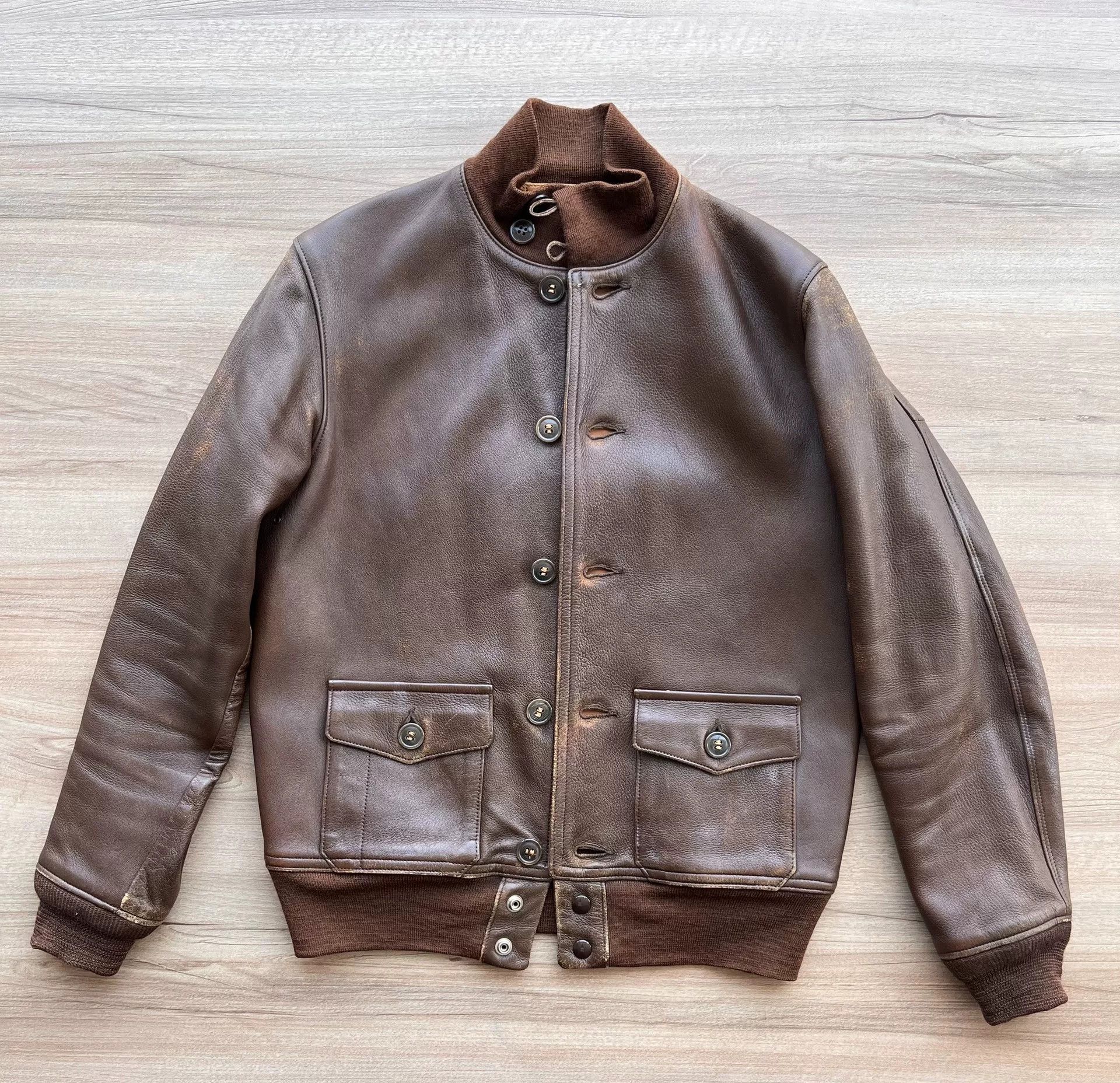 The Real McCoy's The Real McCoy‘s Goat Skin Type A-1 Jacket Size US M / EU 48-50 / 2 - 1 Thumbnail