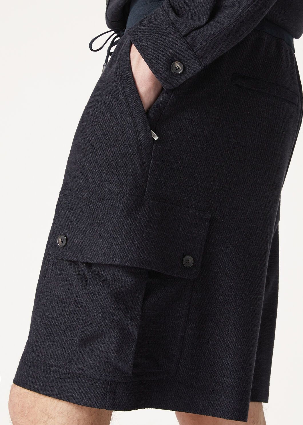 Loro Piana o1w1db10725 FAO4469 Quarna Bermuda Short in Navy Blue Size US 28 / EU 44 - 3 Thumbnail