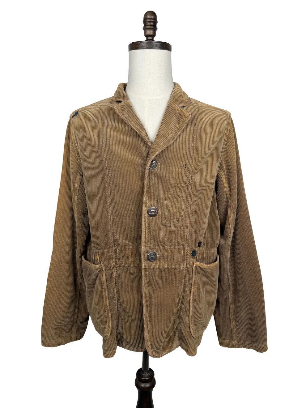 Kapital Kountry Distressed Corduroy Hospital Jacket Size 3