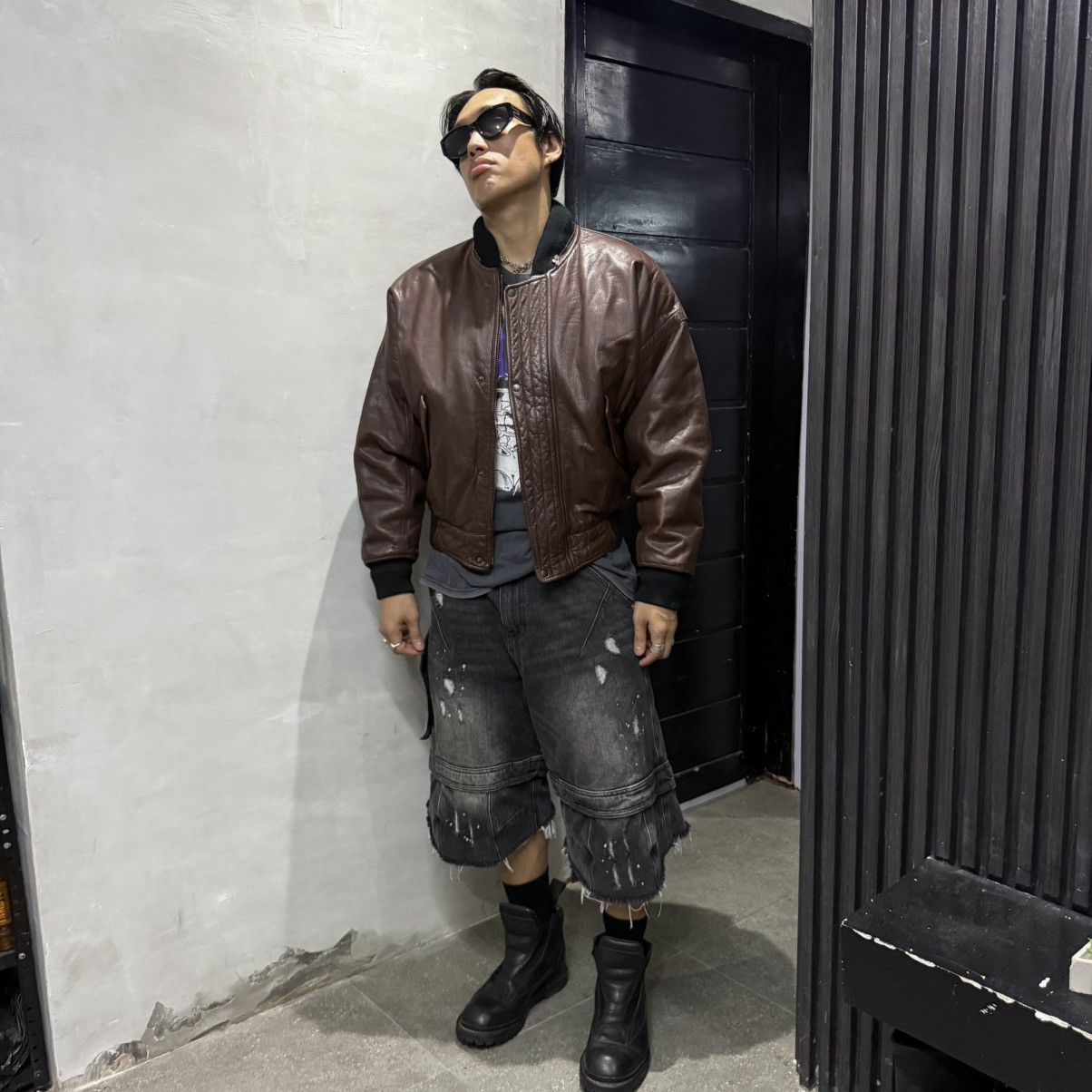 GOSTAR DE FUGA Rare Fuga Multi Zip Leather Jacket | Grailed