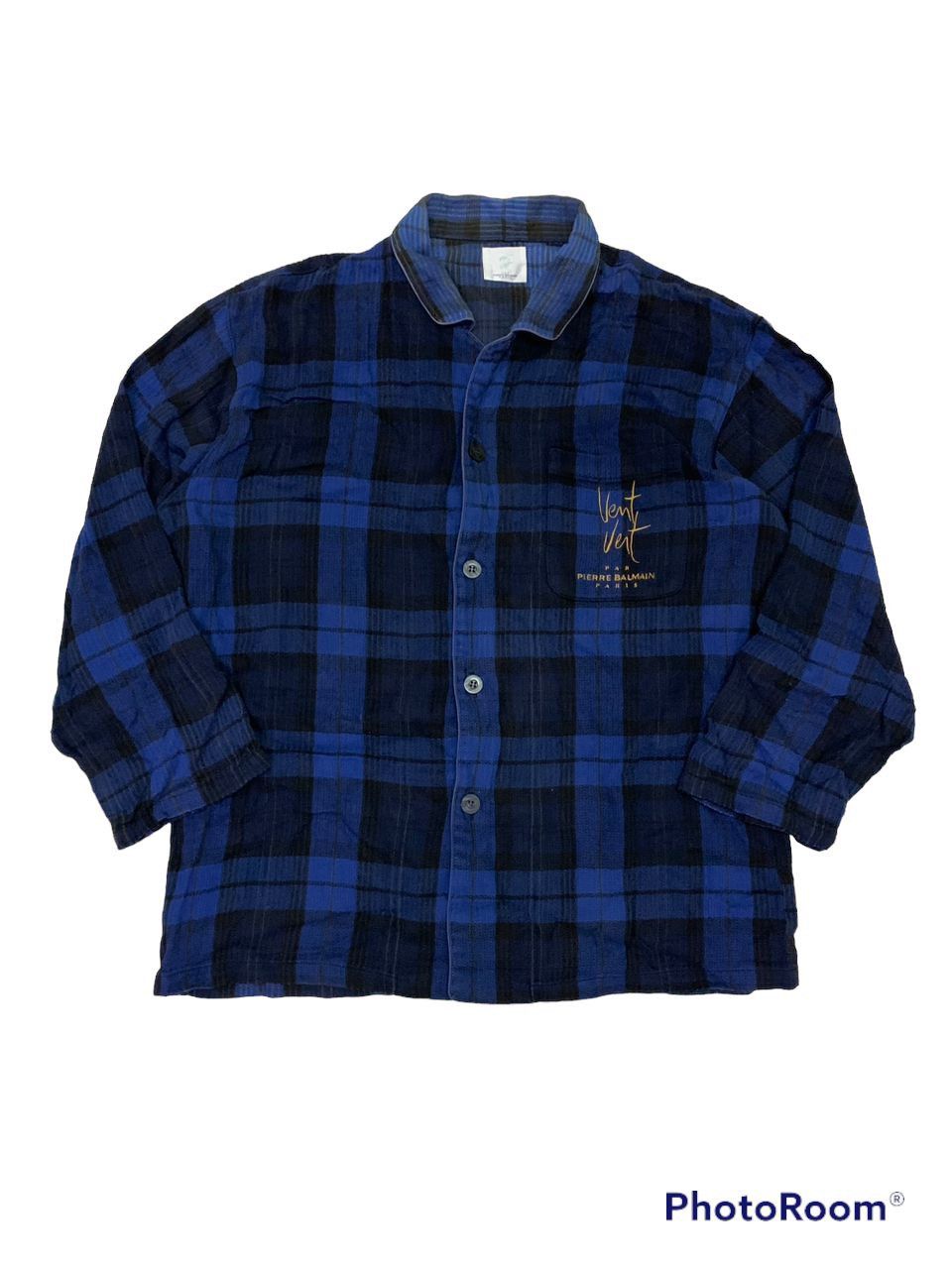 Japanese Brand × Pierre Balmain × Vintage Vintage Japanese Pierre Balmain Button Shirt Size US XL / EU 56 / 4 - 1 Thumbnail