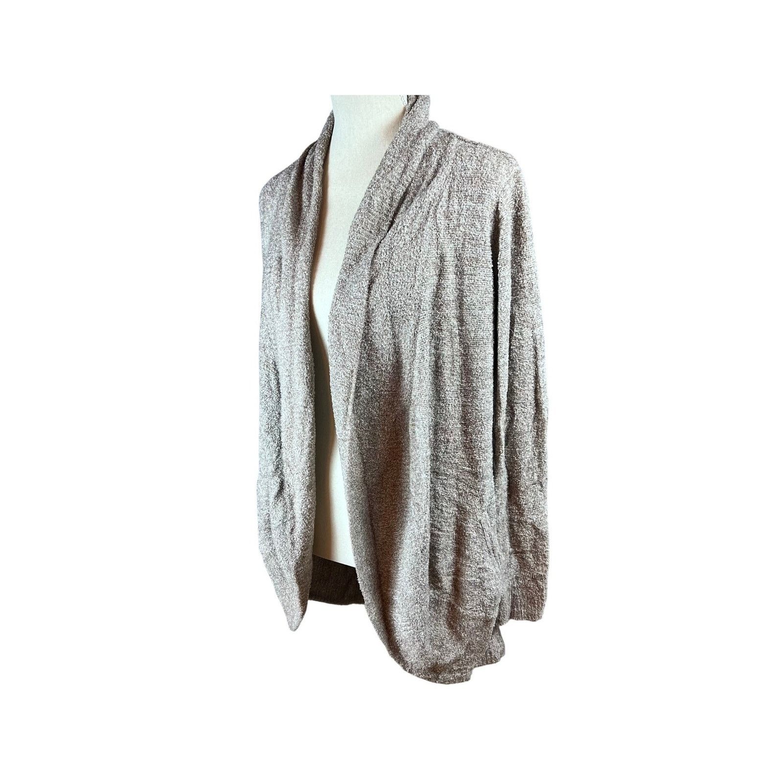 Other Barefoot Dreams CozyChicLite Oatmeal Cardigan Size Medium Size M / US 6-8 / IT 42-44 - 4 Thumbnail